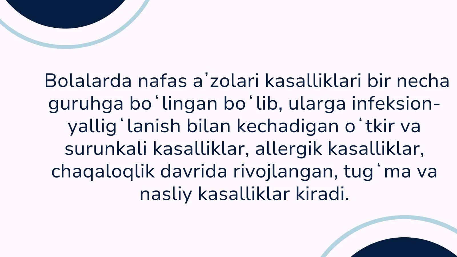 Nafas olish organlari va kasallikari va kamchiliklari 3