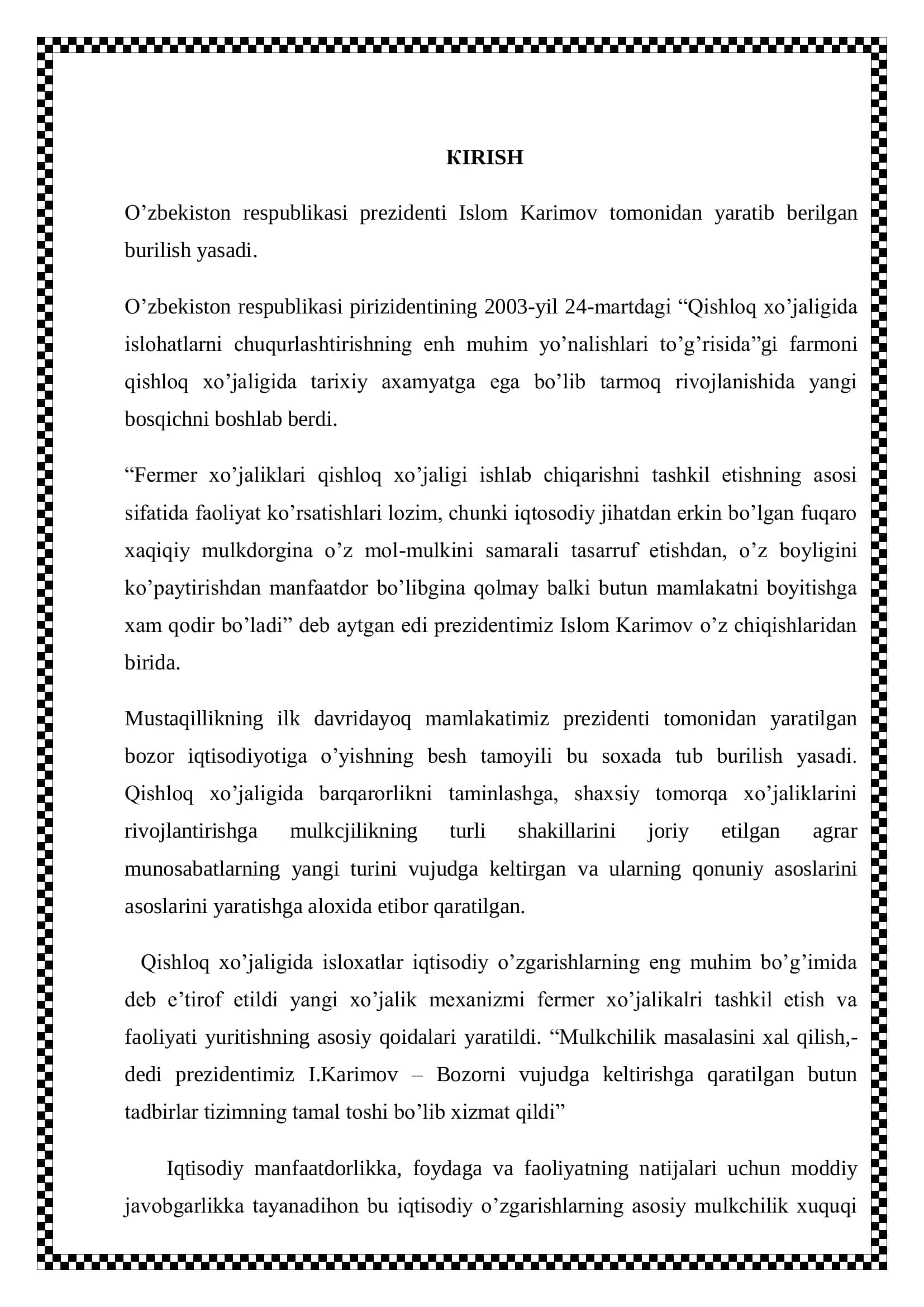 “KO’XNA VODIY GAVHARI” FERMER 3