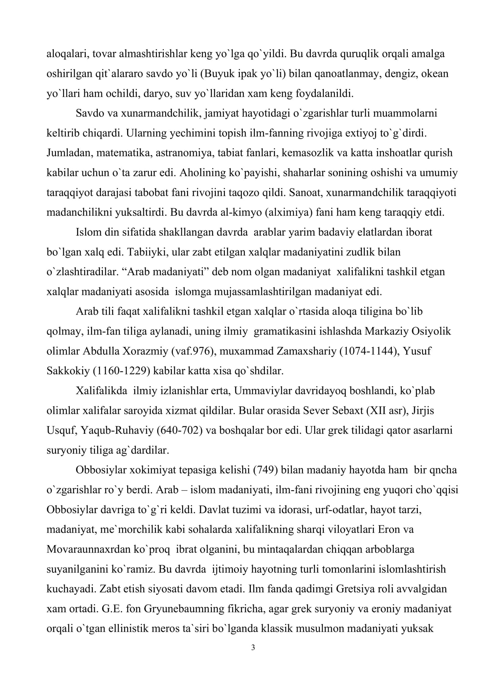 Xalifalikda madaniyatning shakllanishi 3