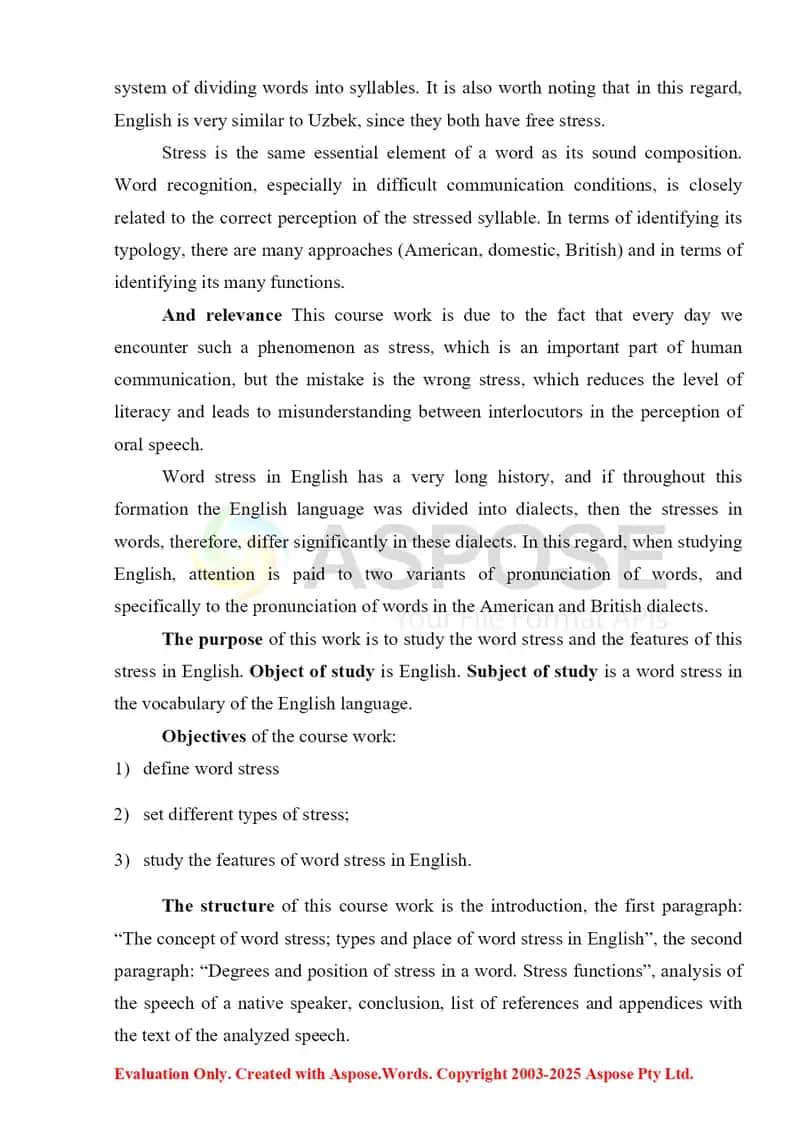 BASIC RULES OF STRESSING TWO-SYLLABLE SIMPLE WORDS 3
