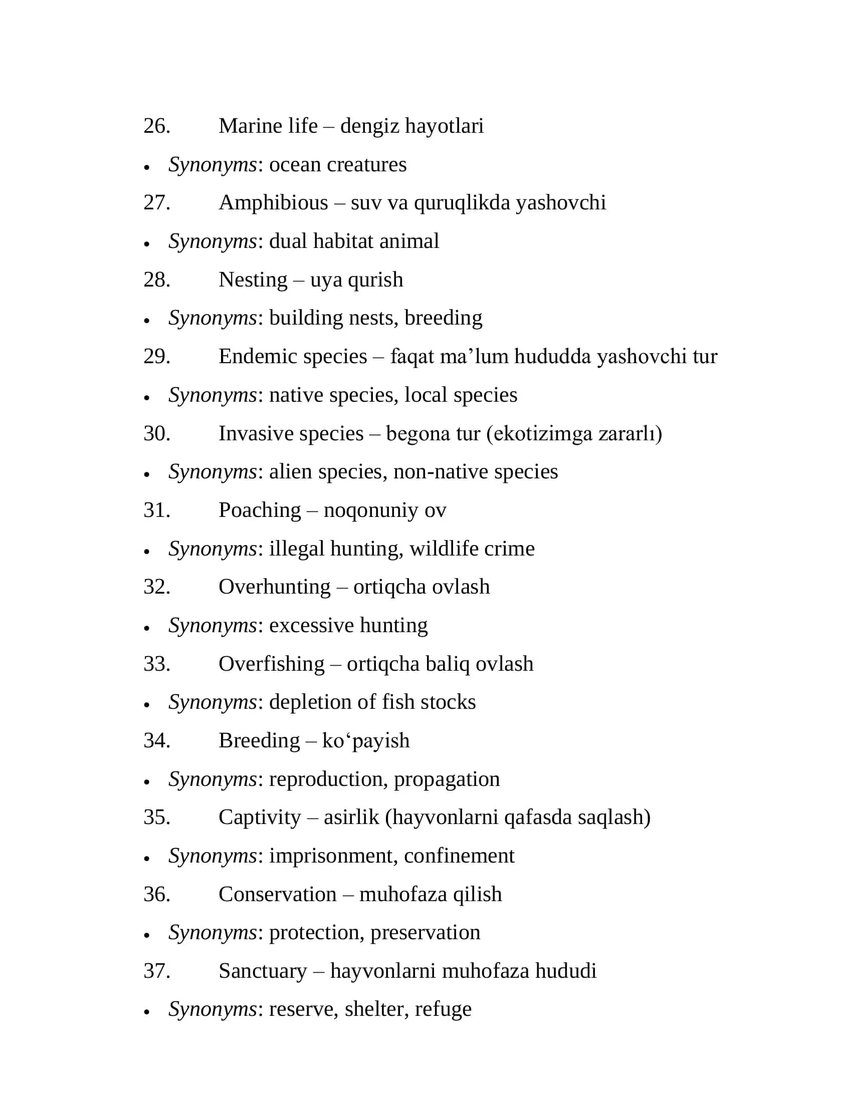 Vertebrates 3