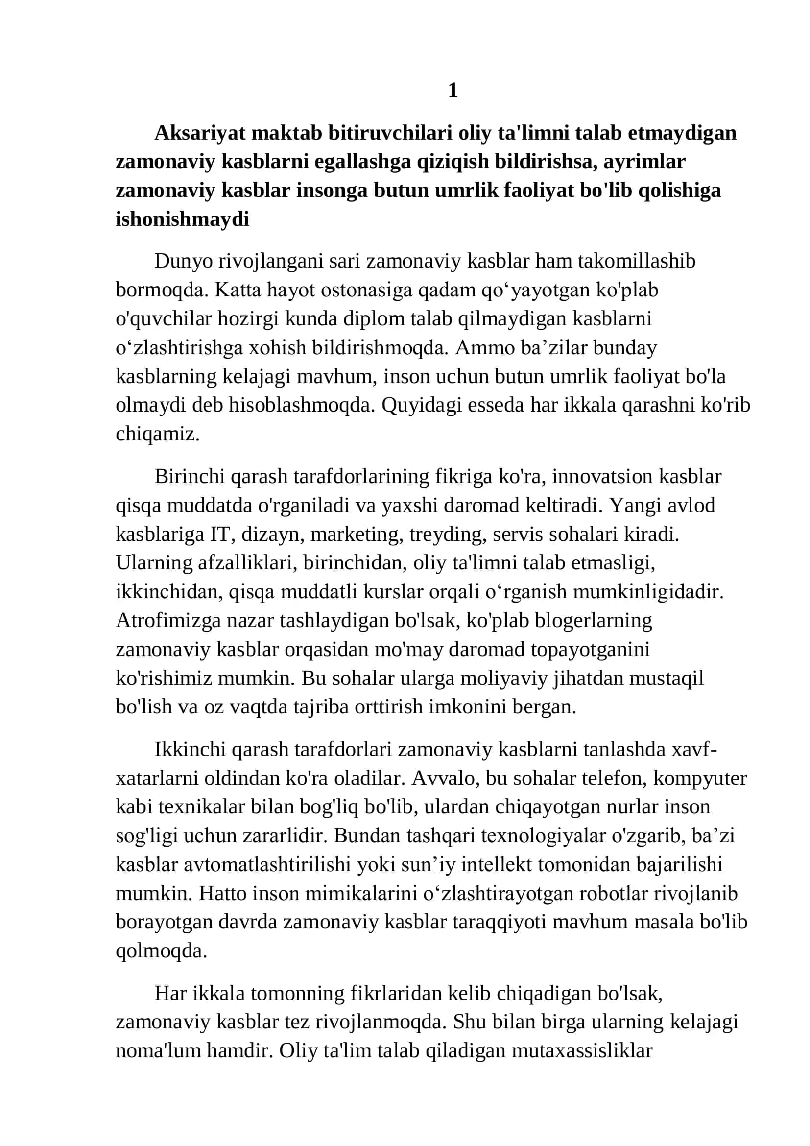 A+ ona tili yangi tayyor esselar. 3