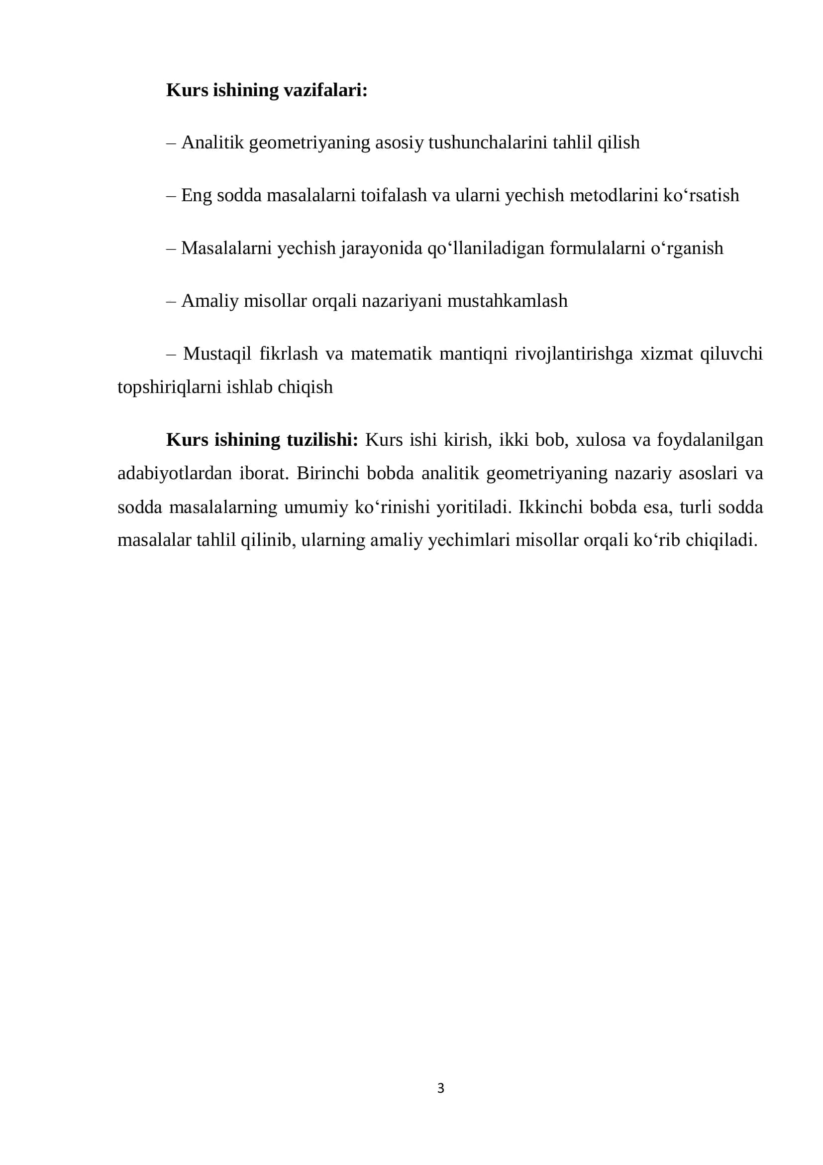 Analitik geometriyaning eng sodda masalalari 3