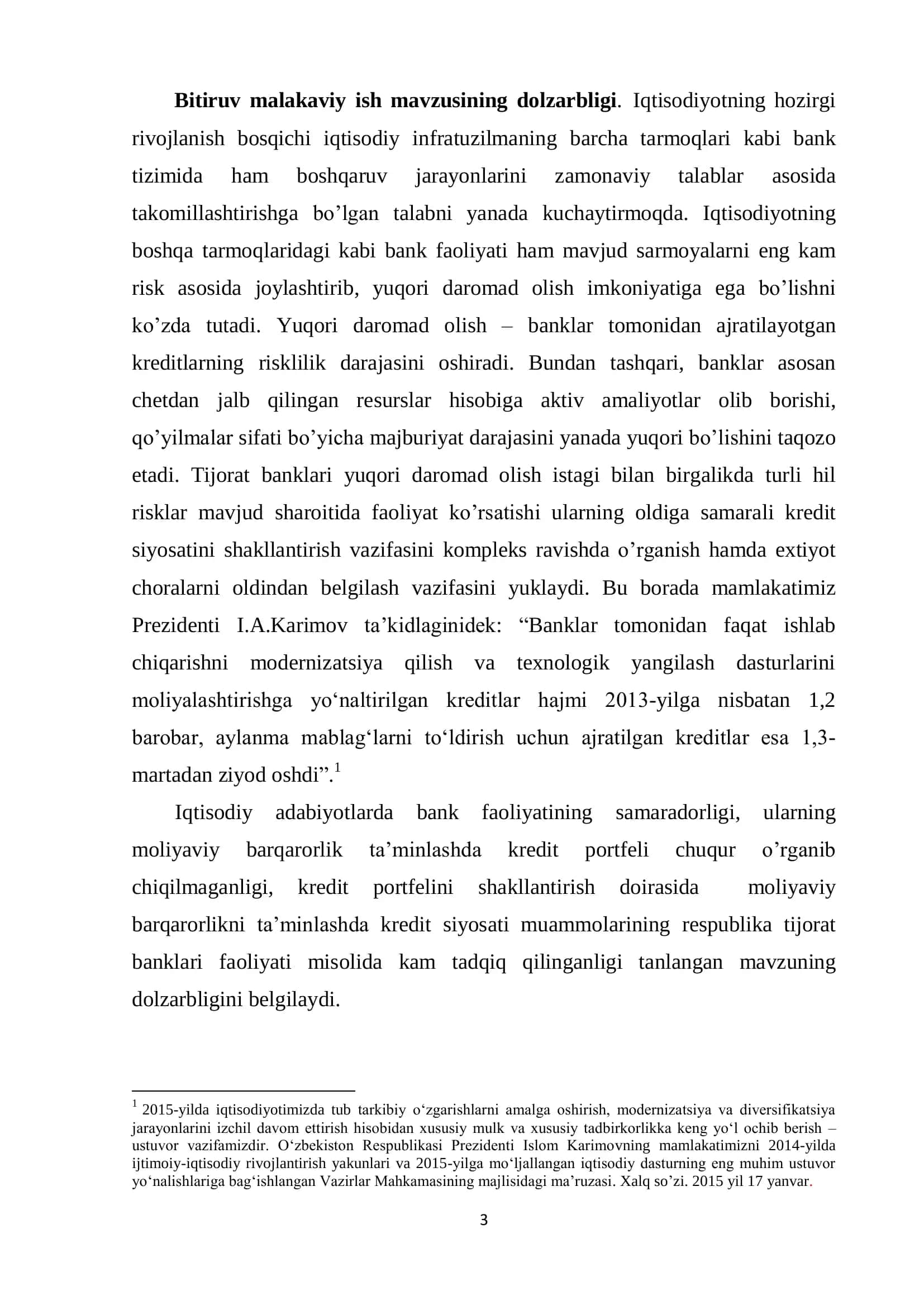 TIJORAT BANKLARI FAOLIYATIDA KREDIT SIYOSATI VA XIZMATLARNI BOSHQARISH 3