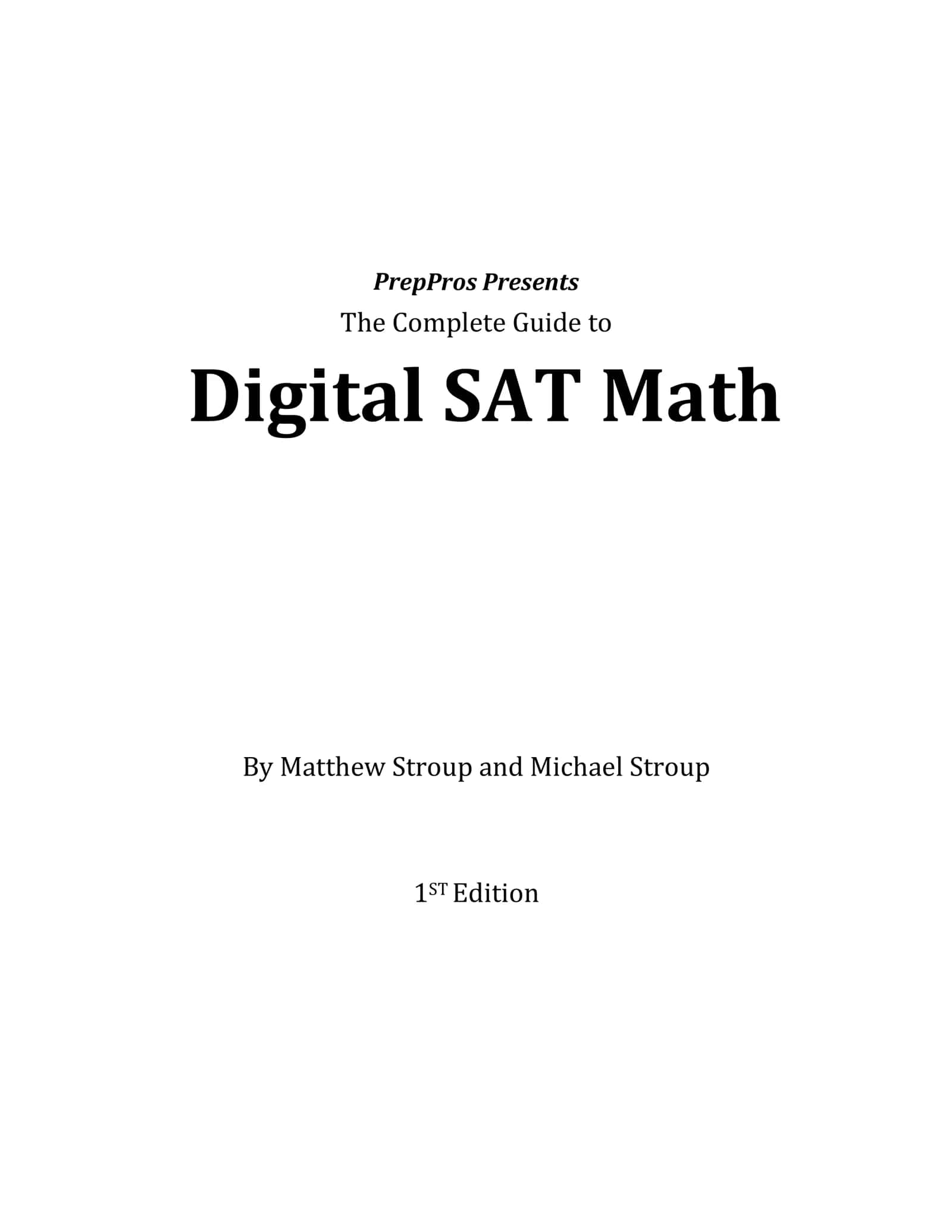 The Complete Guide to Digital SAT Math 3