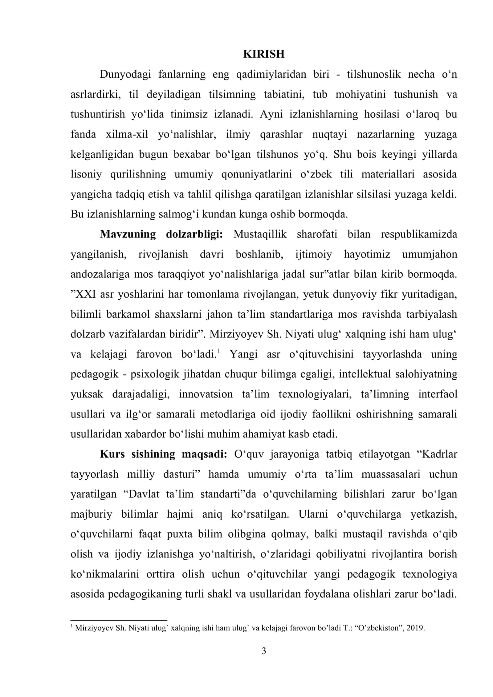 sodda gap lisoniy sintaktik qolipining nutqiy voqealanishi 3