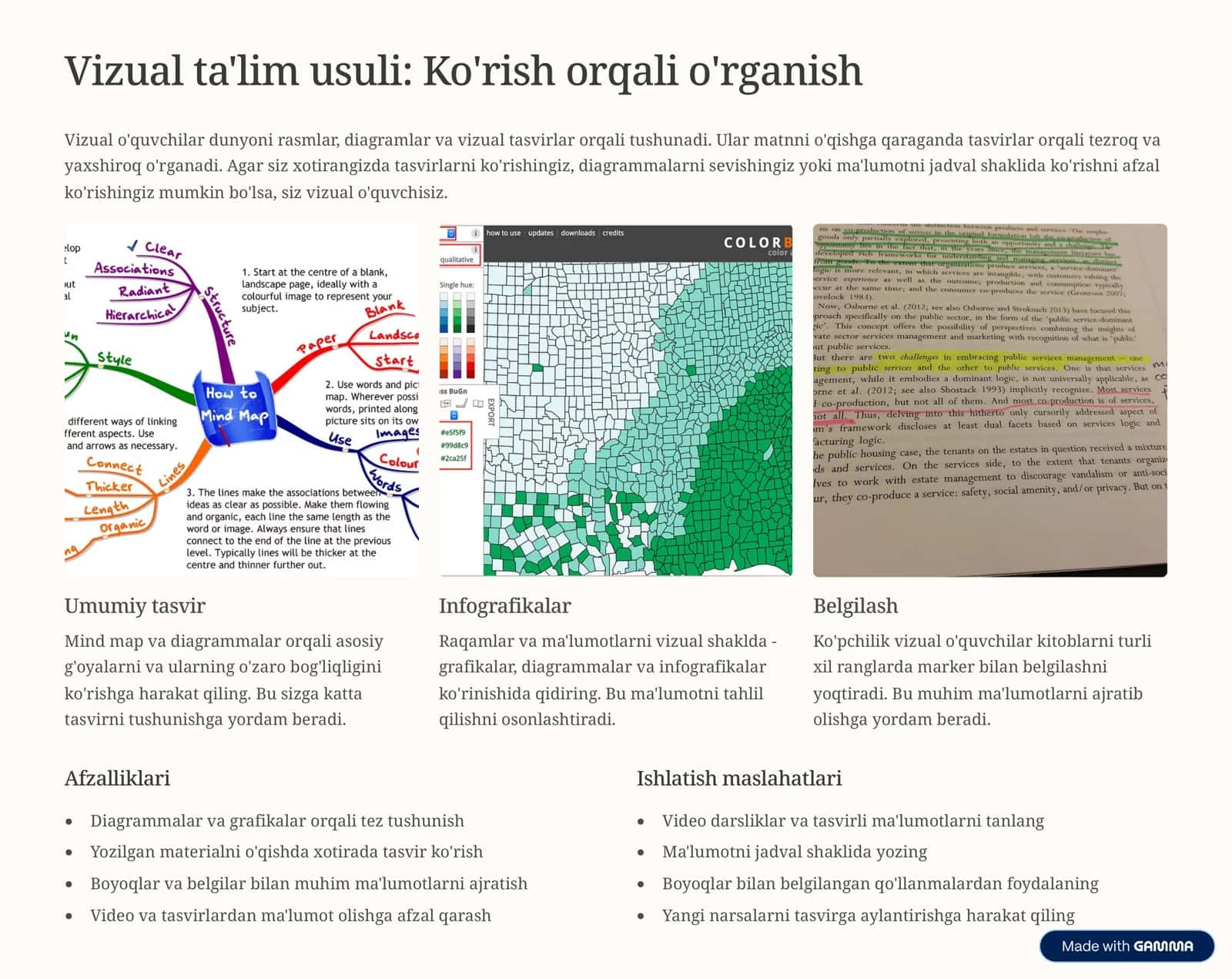 Turli xil ta'lim usullarini o'rganish 3