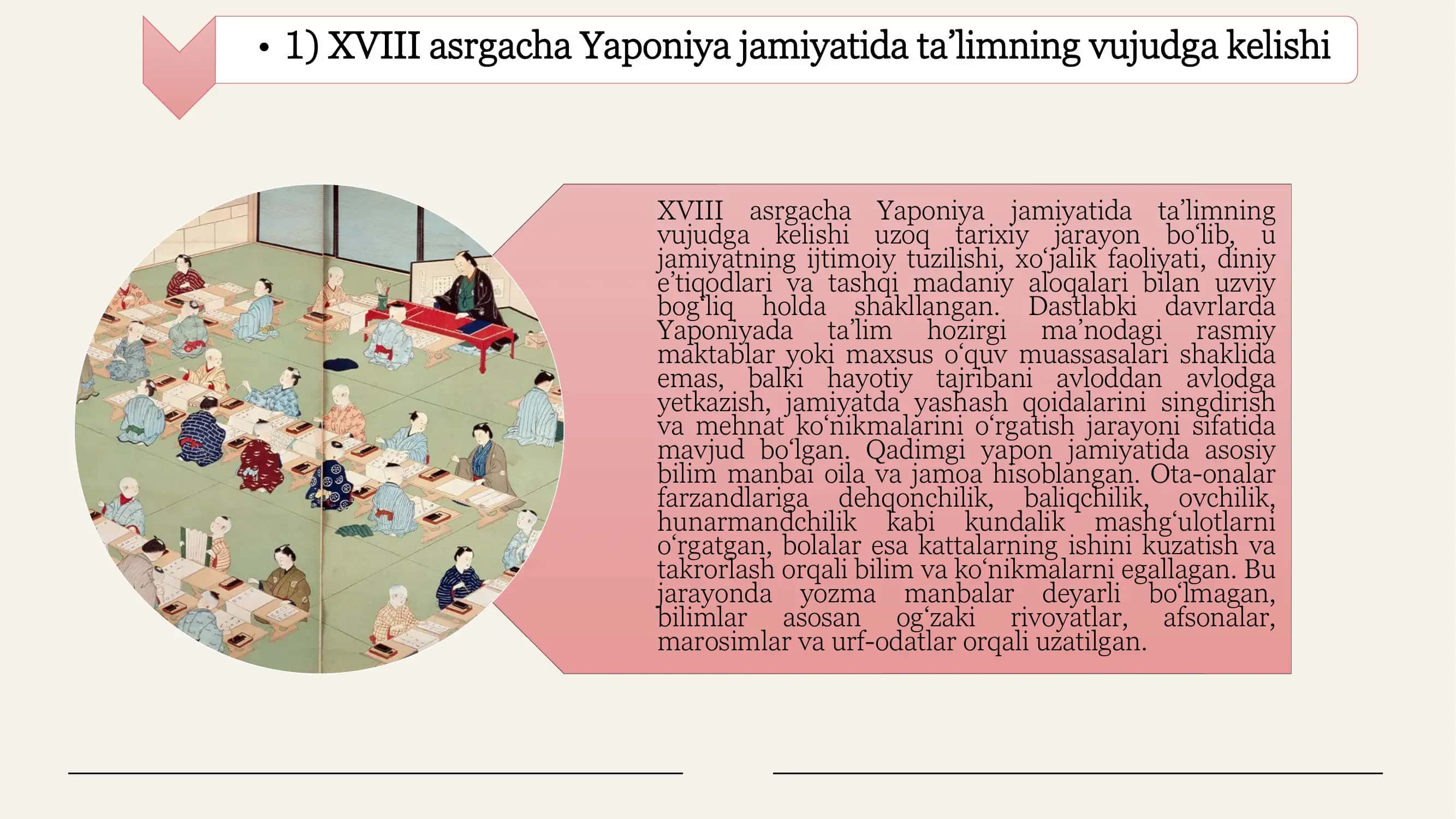 YAPONIYA TA’LIM TIZIMI 3