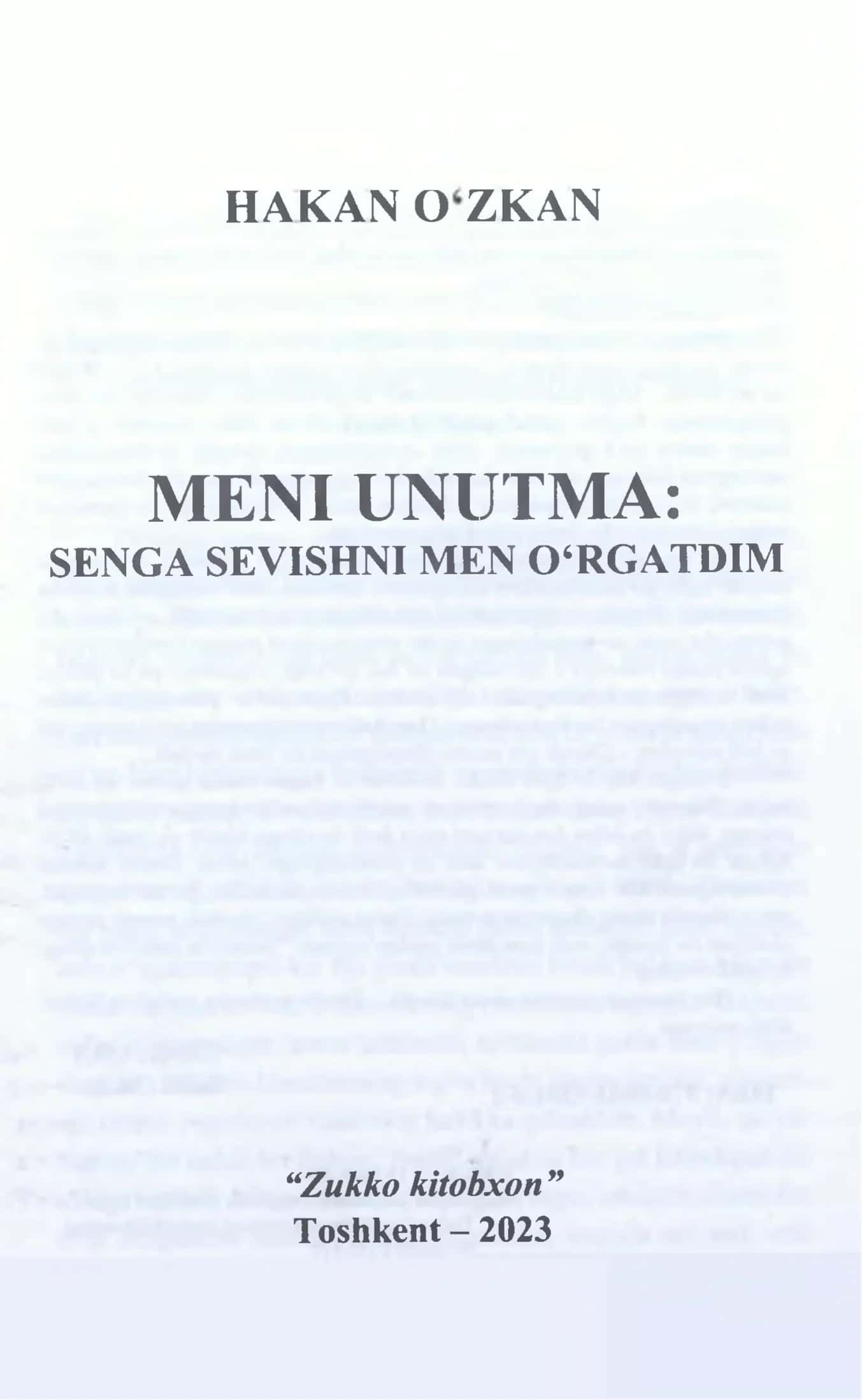 Meni unutma senga sevishni men orgatdim 3