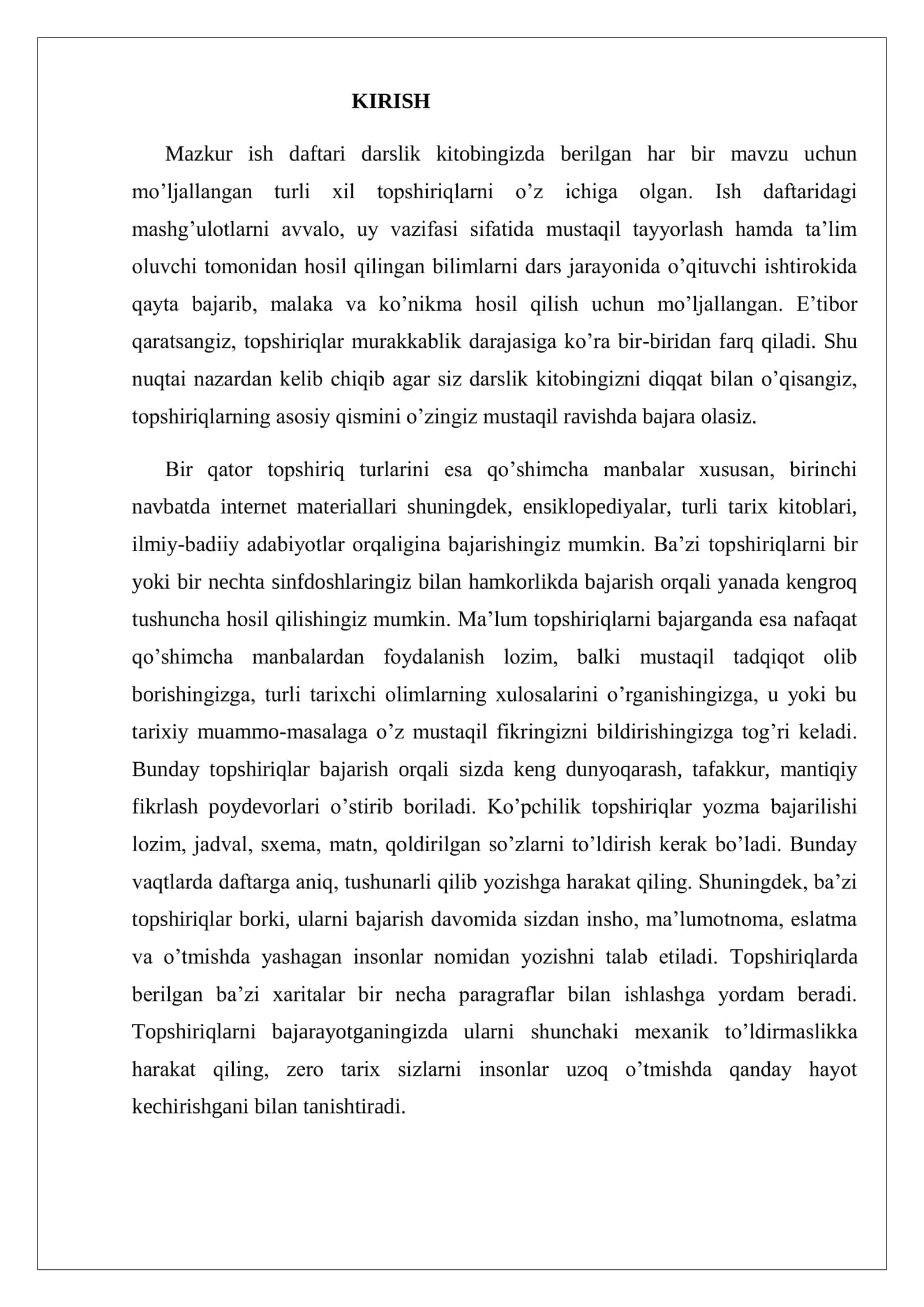 5-SINF TARIXDAN HIKOYALAR FANIDAN ISH DAFTARI 3