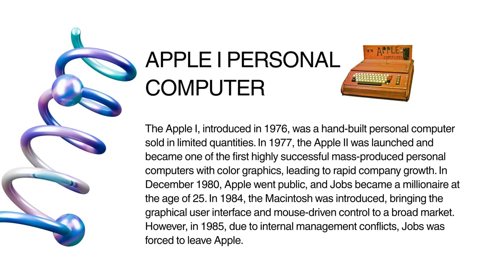 APPLE I PERSONAL COMPUTER 3