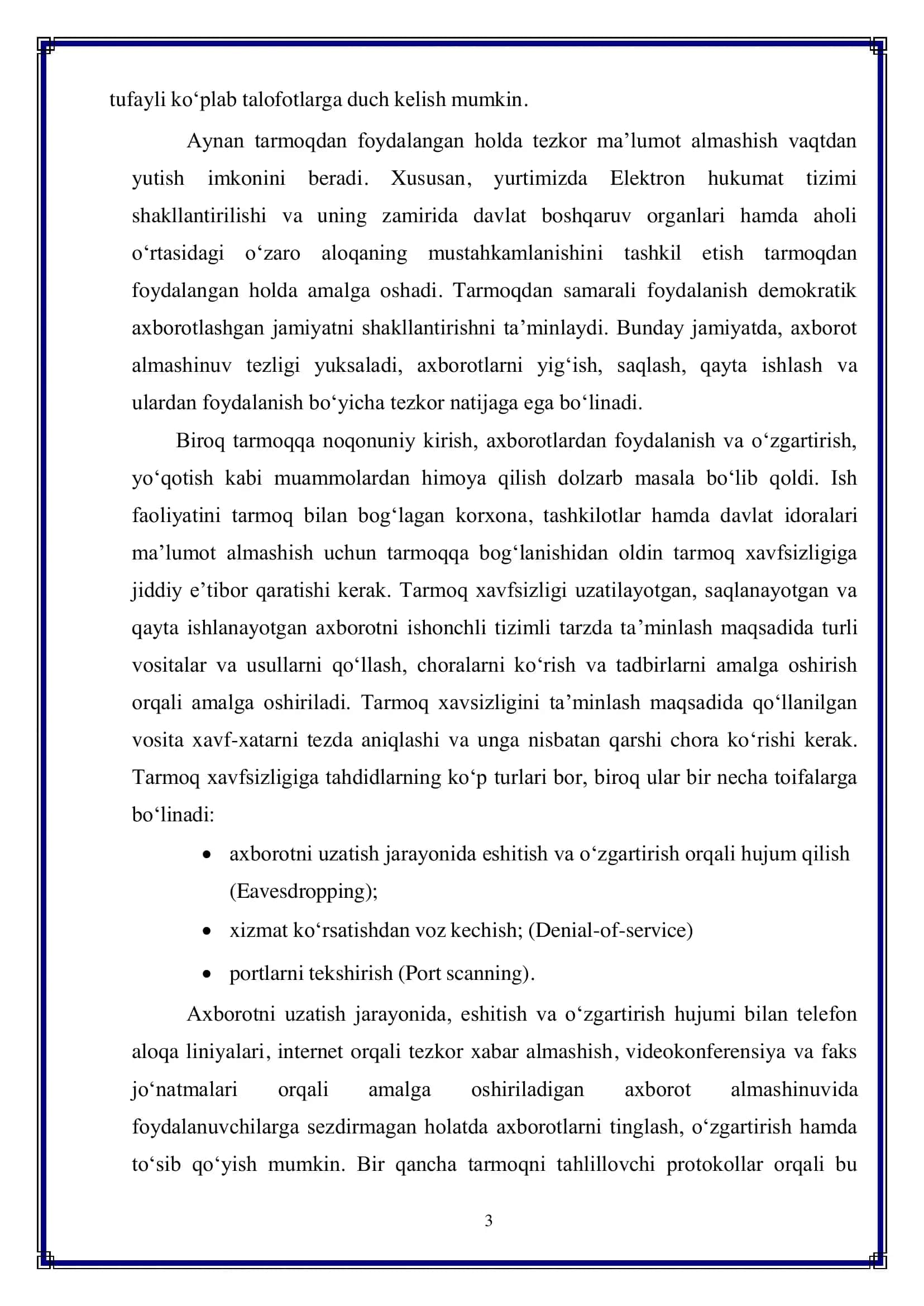 Axborot havfsizligi asoslari 3