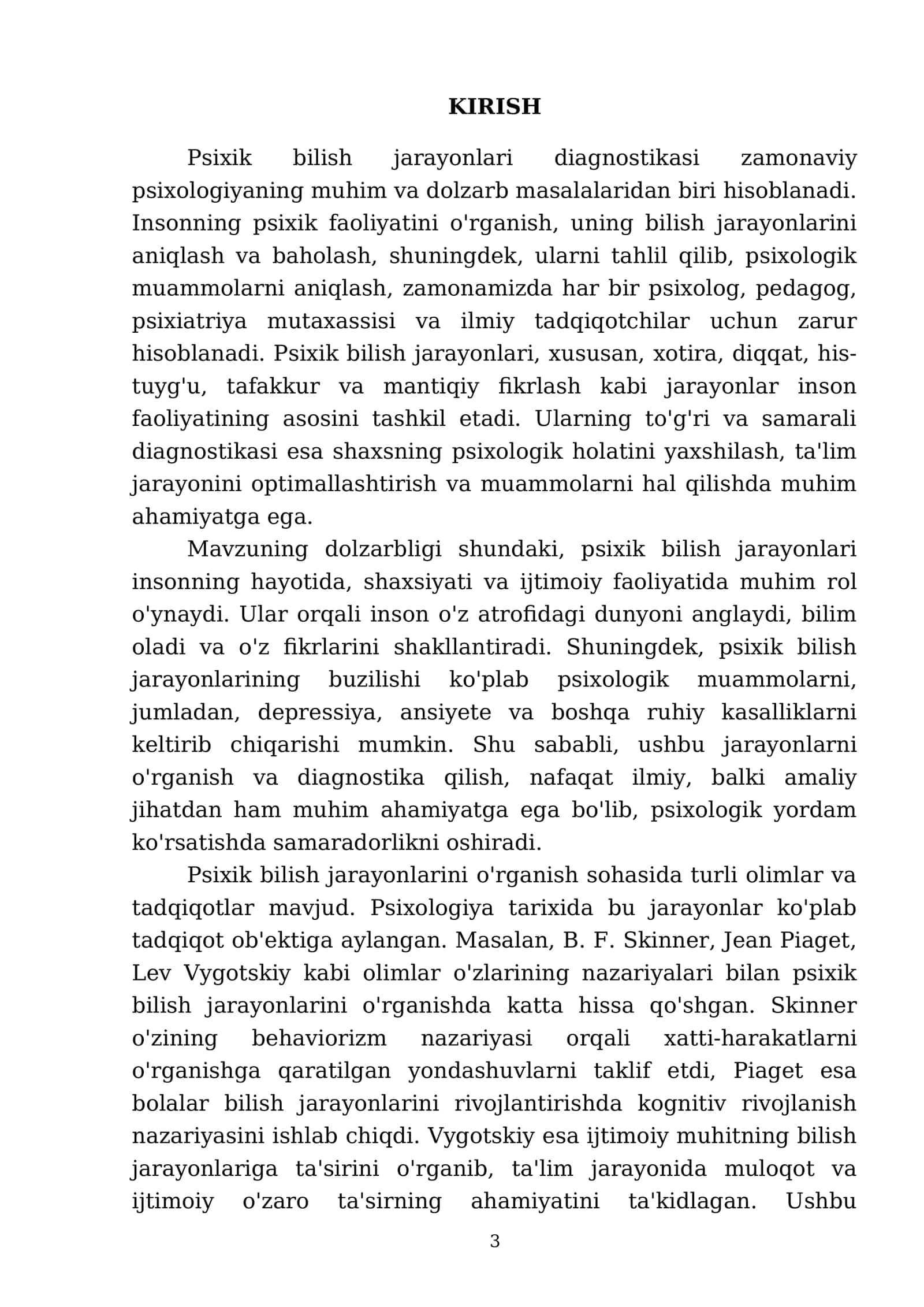 Psixik bilish jarayonlari diagnostikasi 3