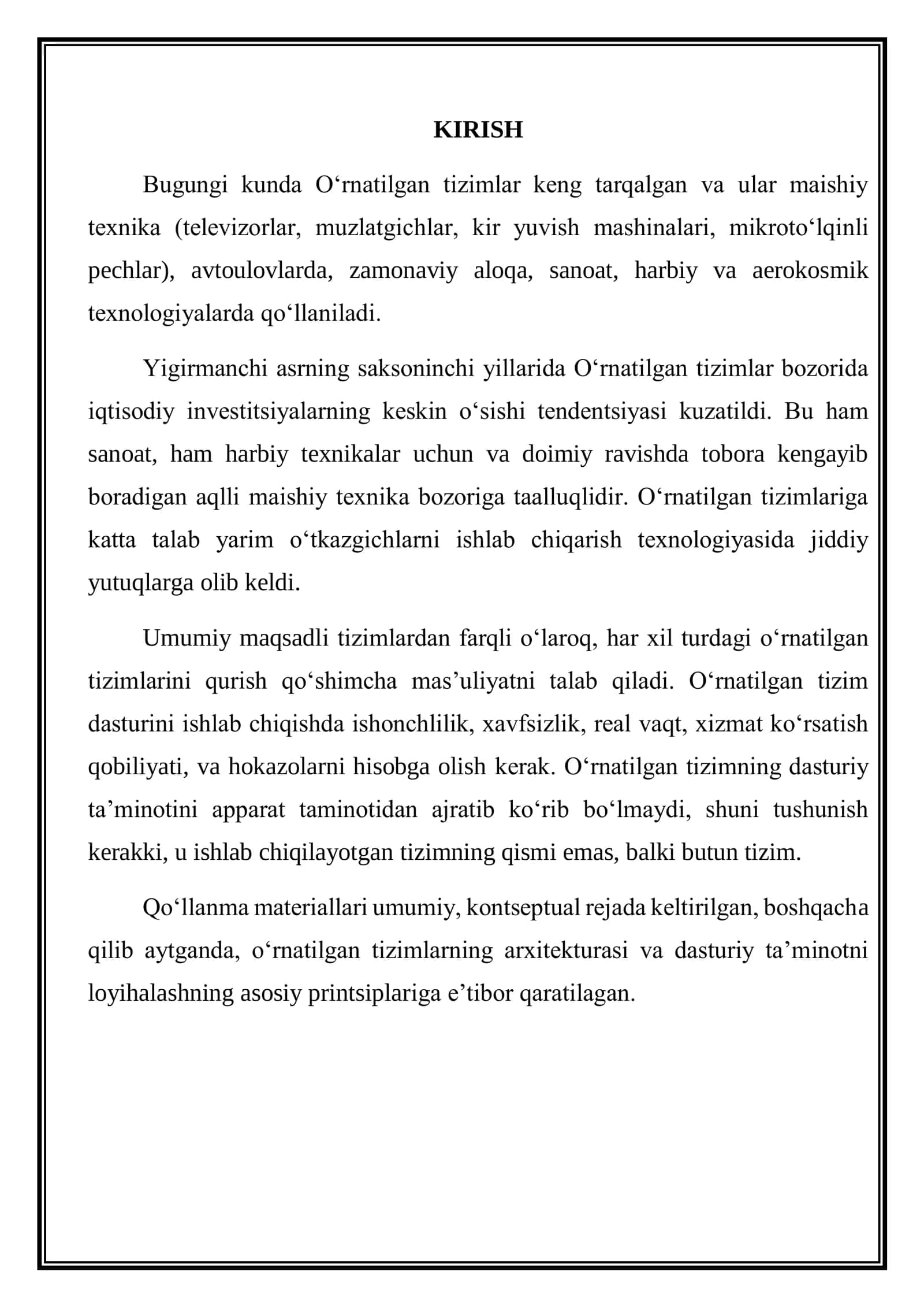 Oʻrnatilgan tizimlarda xotirani tashkil etish usullari 3