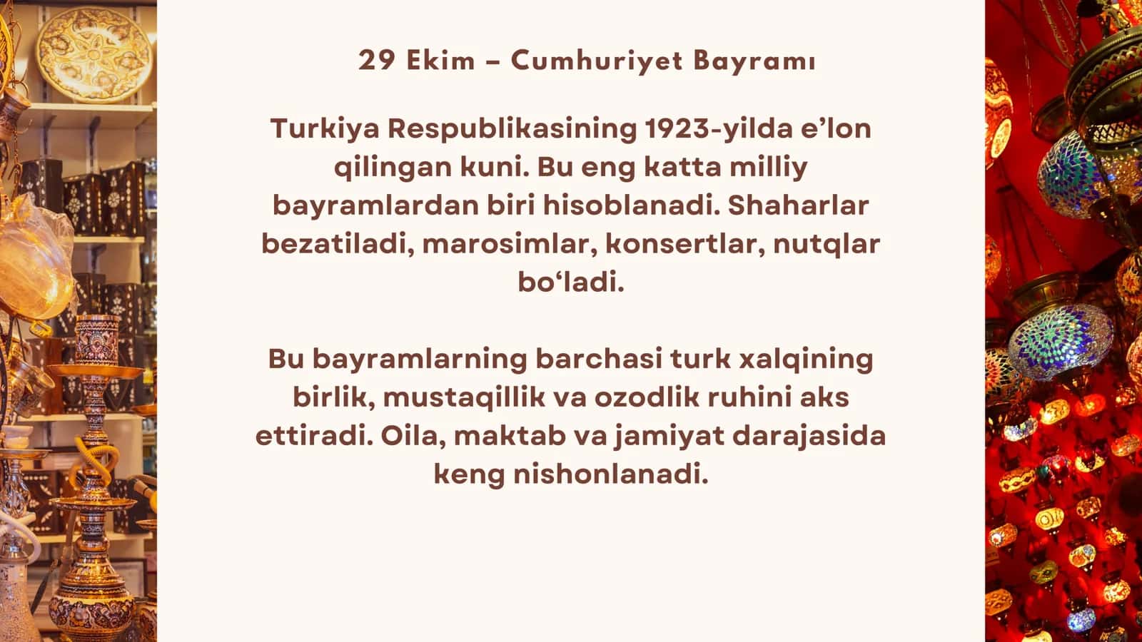 Turkiya milliy bayramlari va turizm sanoati 3