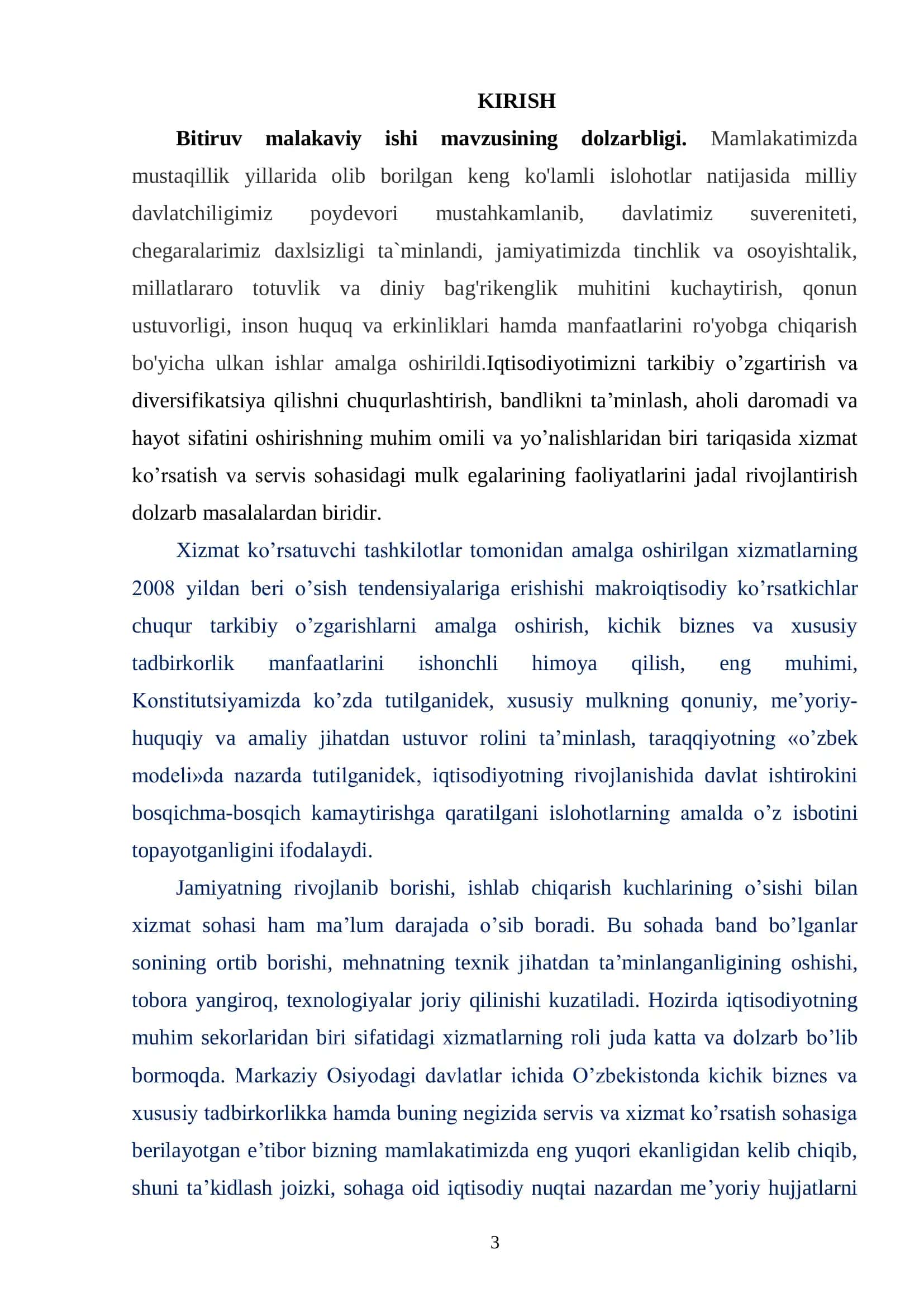 XIZMAT KO‟RSATISH TASHKILOTLARI MENEJMENTI VA UNING O‟ZIGA XOS XUSUSIYATLAR 3