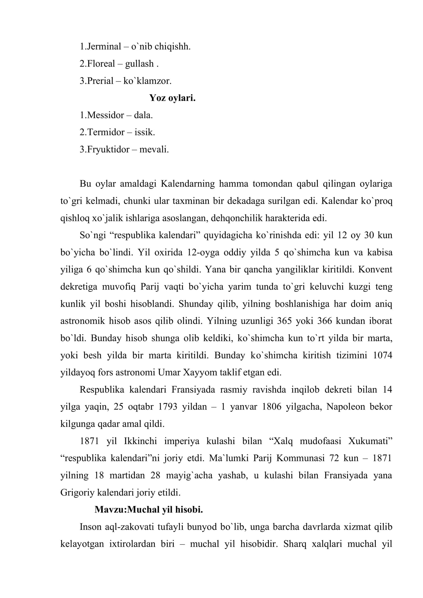 Fransuz inqilobining Respublika kalendari 3