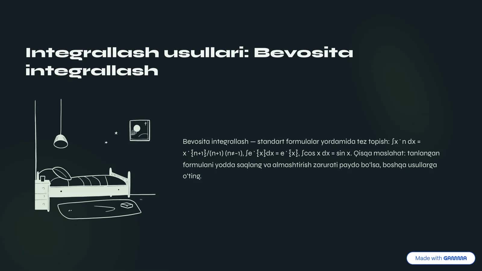 Integrallar: Asosiy tushunchalar 3