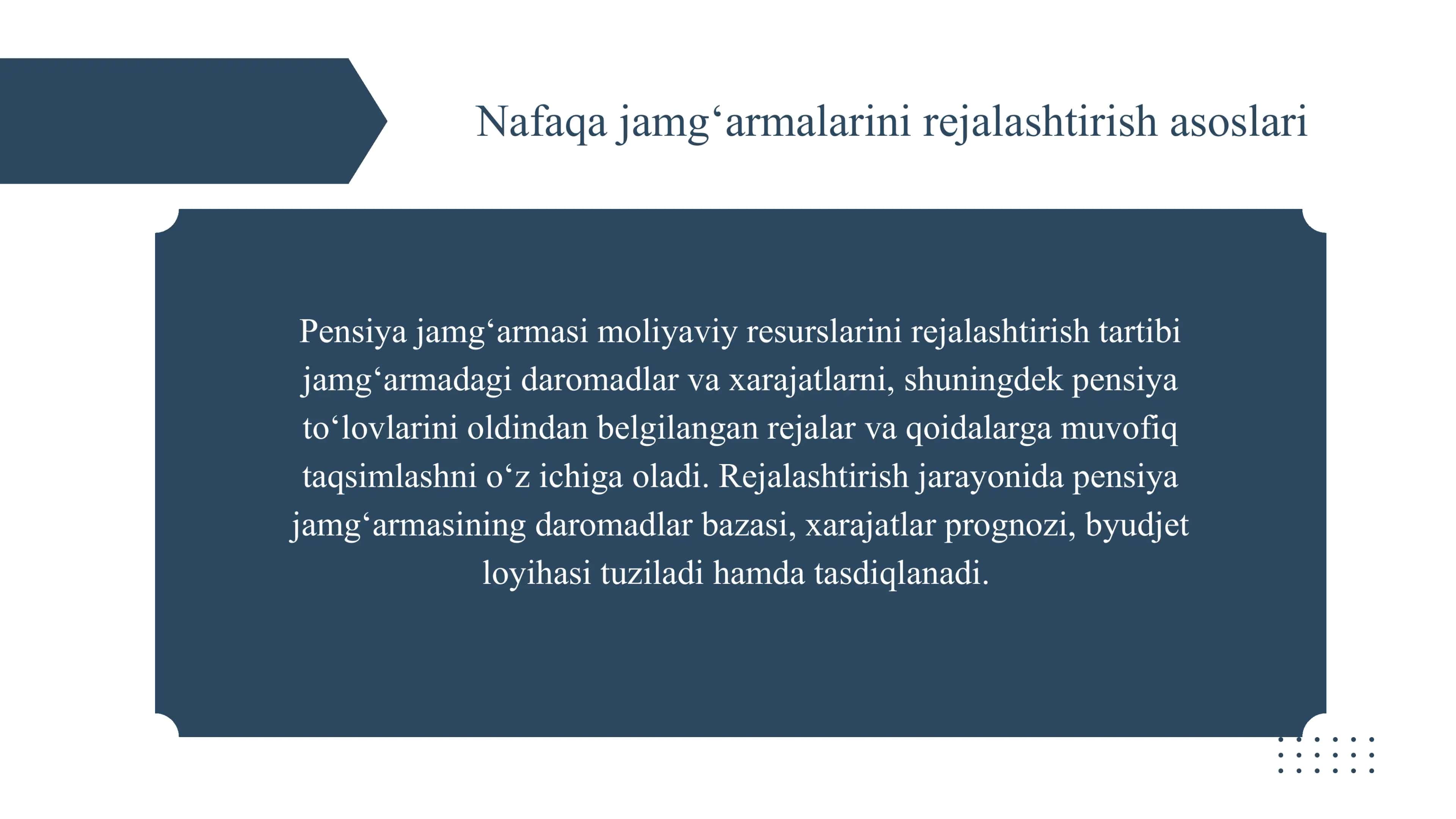 Nafaqa jamg‘armalarini rejalashtirish tartibi 3