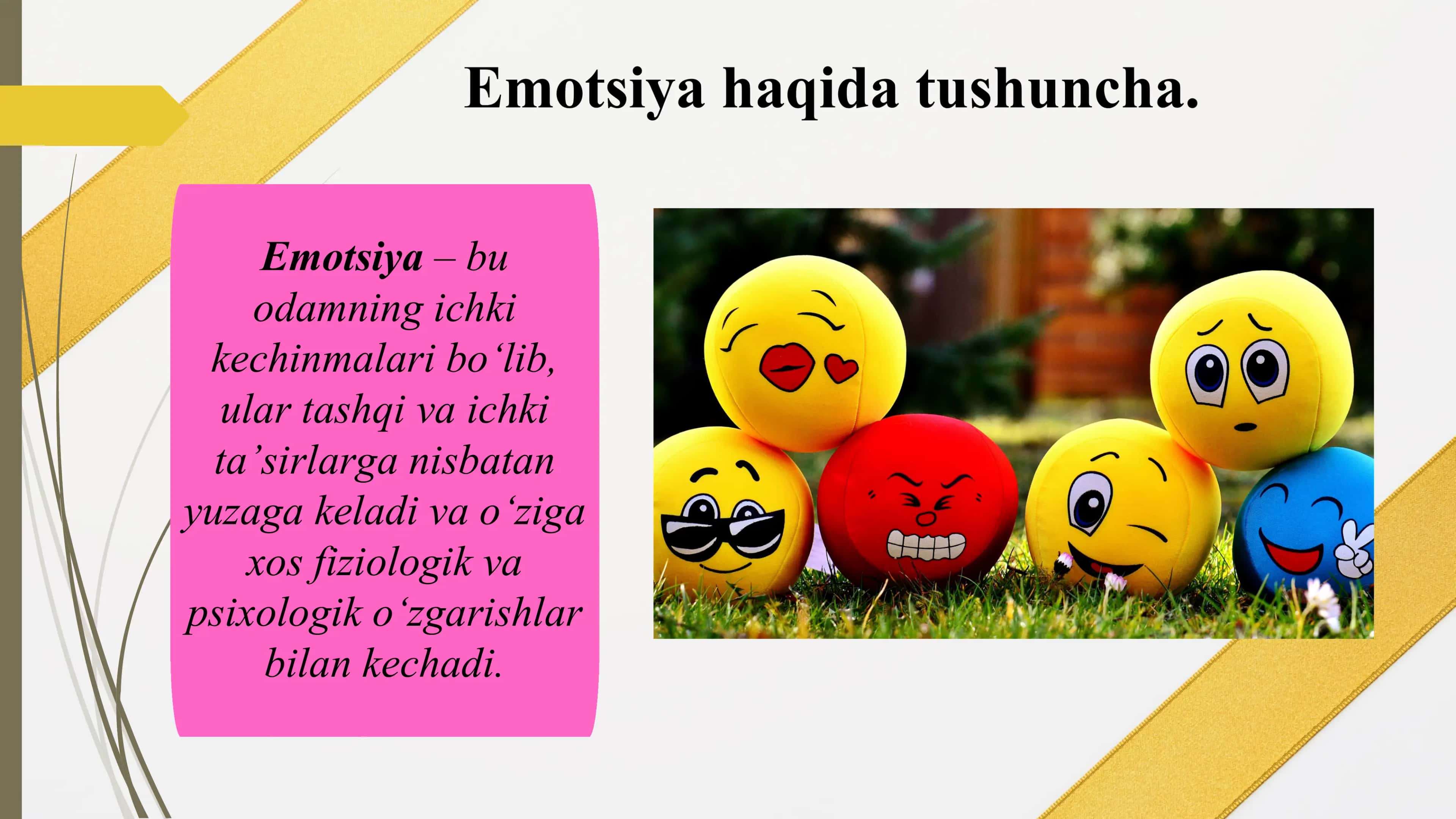 Emotsiya va motivatsiya mavzusida PPT 3