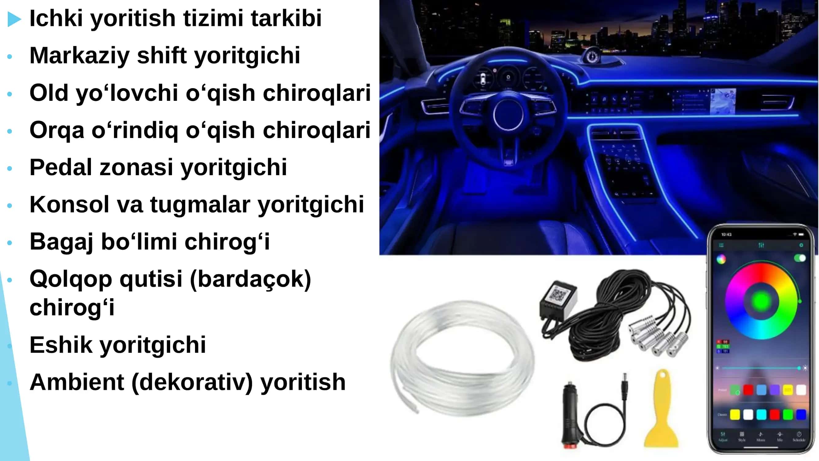 AVTOMOBIL SALONINI YORITISH TIZIMI 3