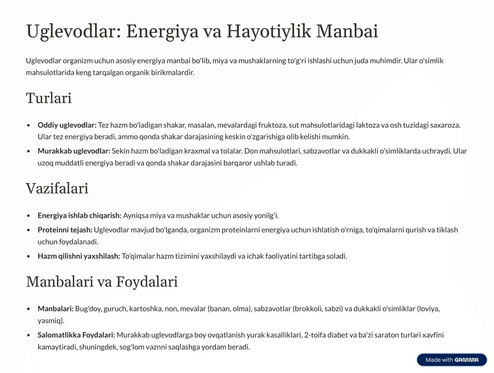 Oziqa va Nutrientlar: Sog'lom Hayot Asoslari 3