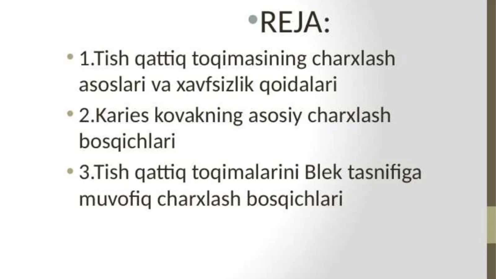 Ortopedik stomatologiya fanidan mustaqil ish 3