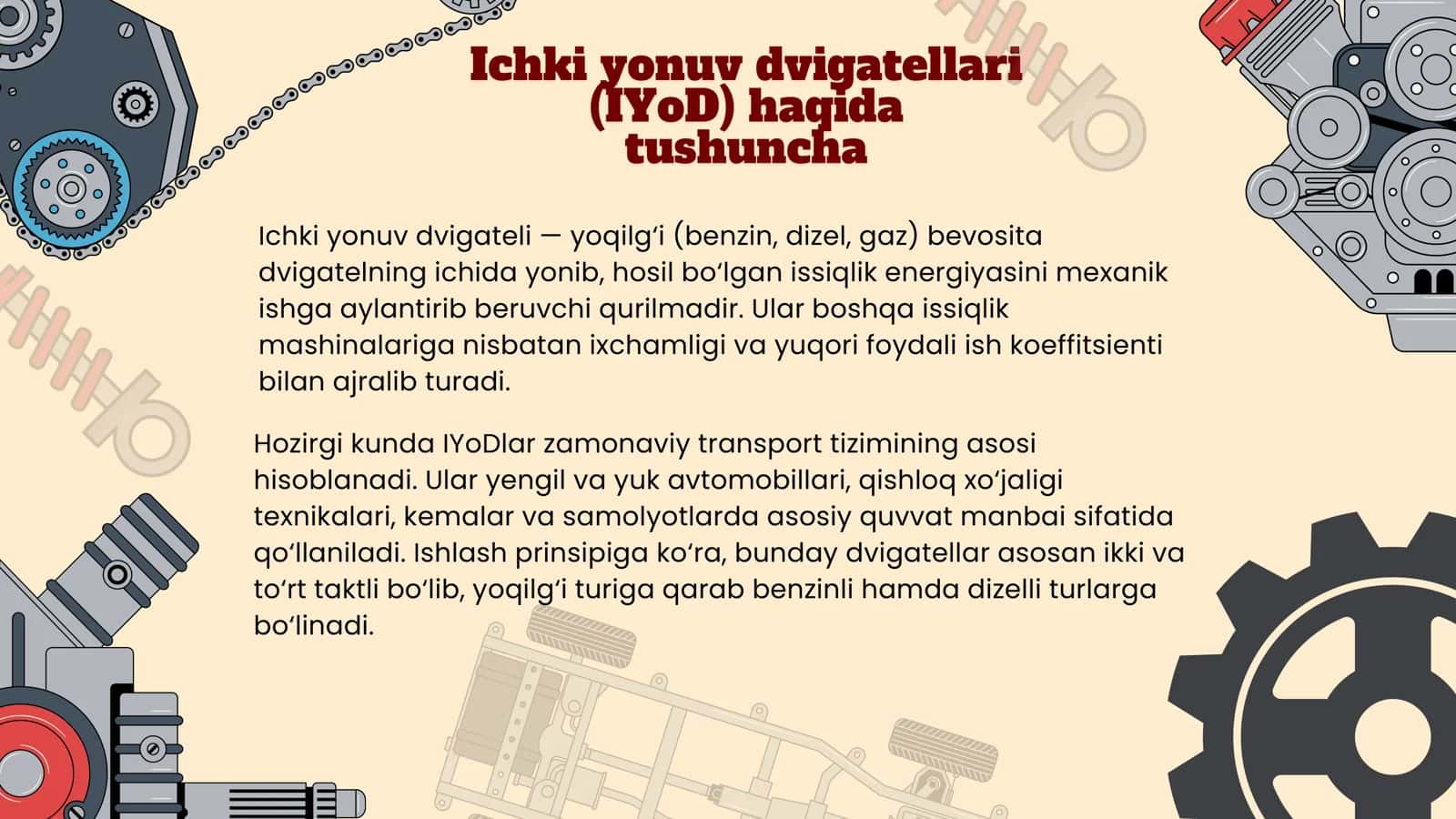 Ichki yonuv dvigatellari:ahamiyati va ishlash mexanizimi 3