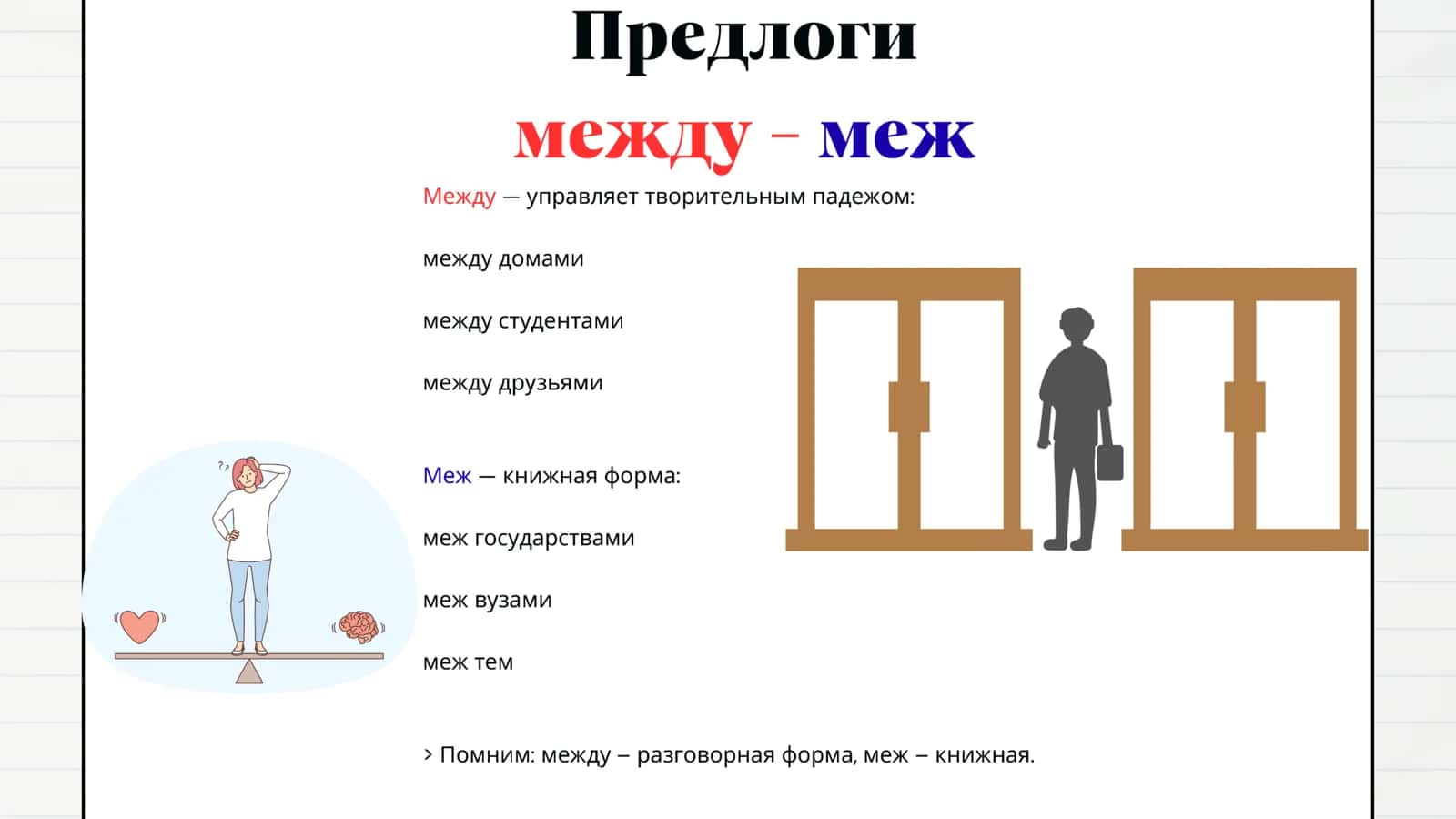 Правописание предлогов. 3