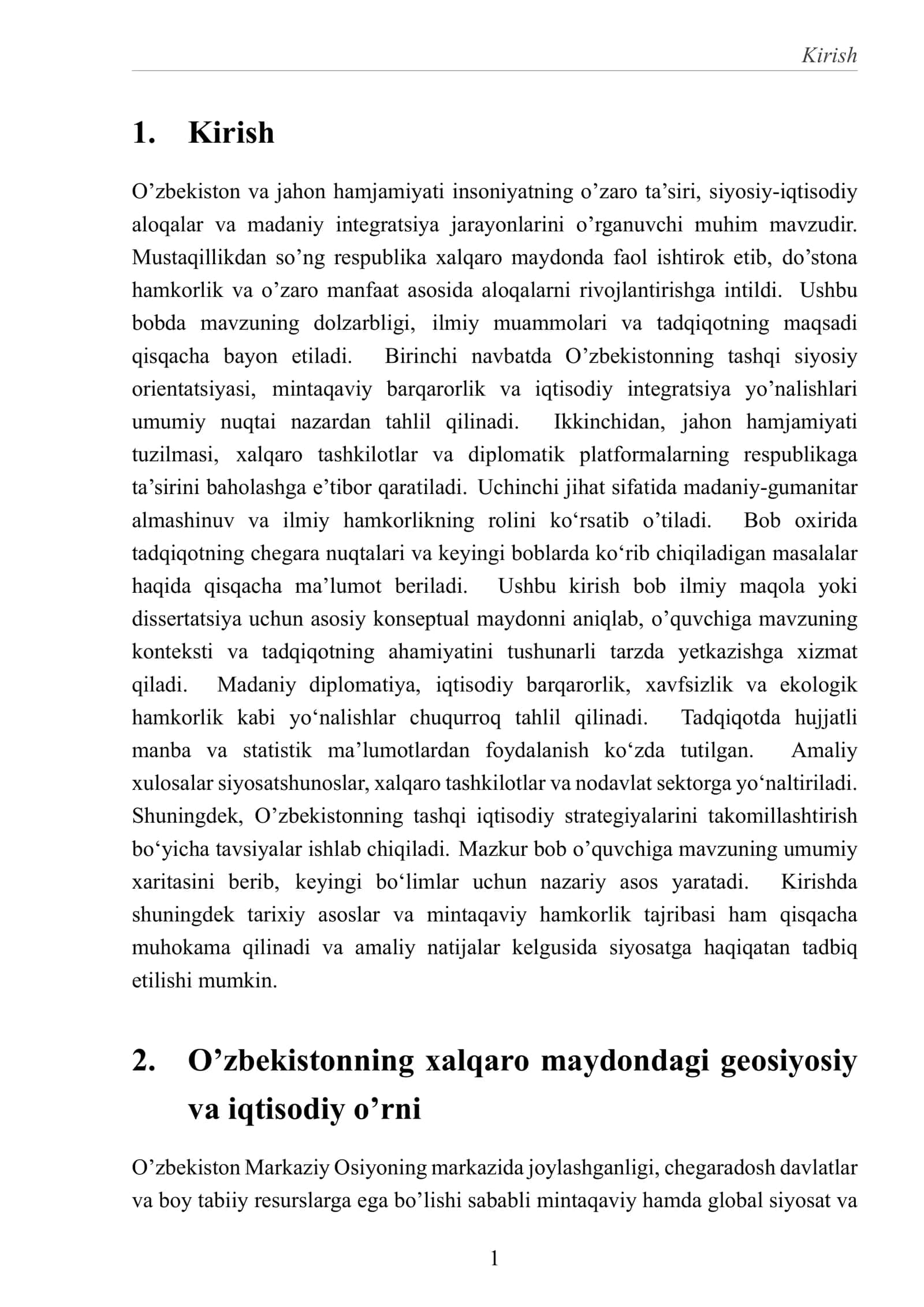 O'zbekiston va Jahon Hamjamiyati 3