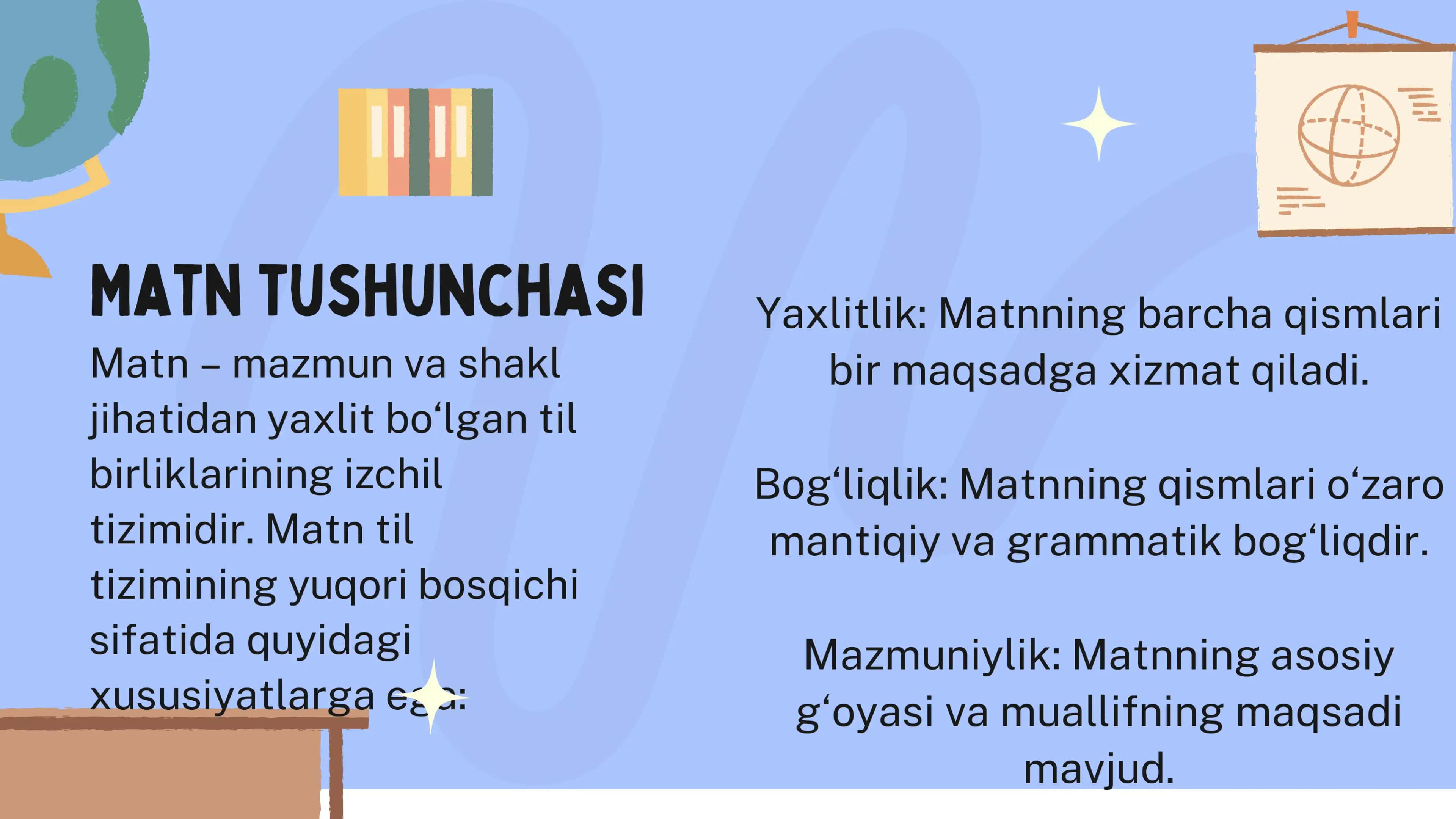 Matn va uning birliklari 3