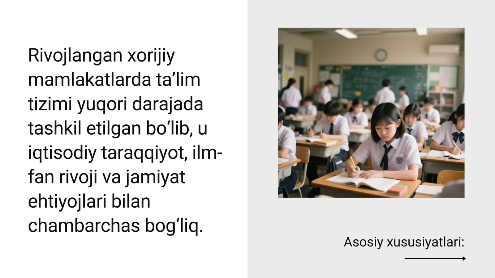 Rivojlangan xorijiy
mamlakatlarda ta’lim tizimi 3