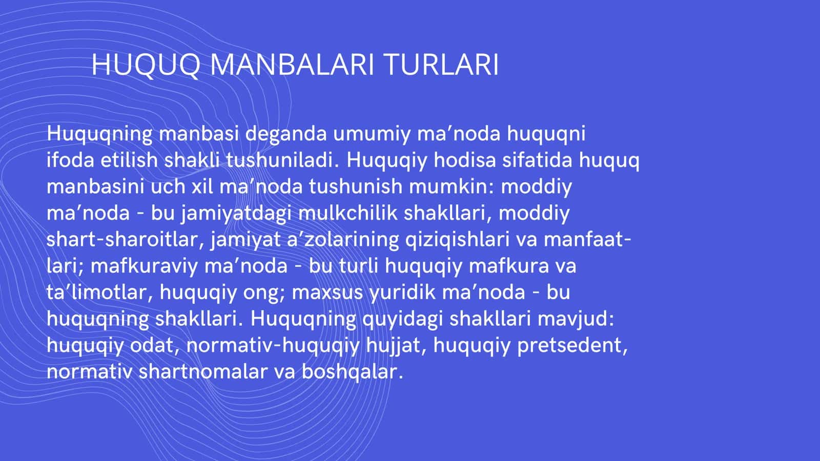 ÕZBEKISTON RESPUBLIKASIDA HUQUQNING MANBALARI 3