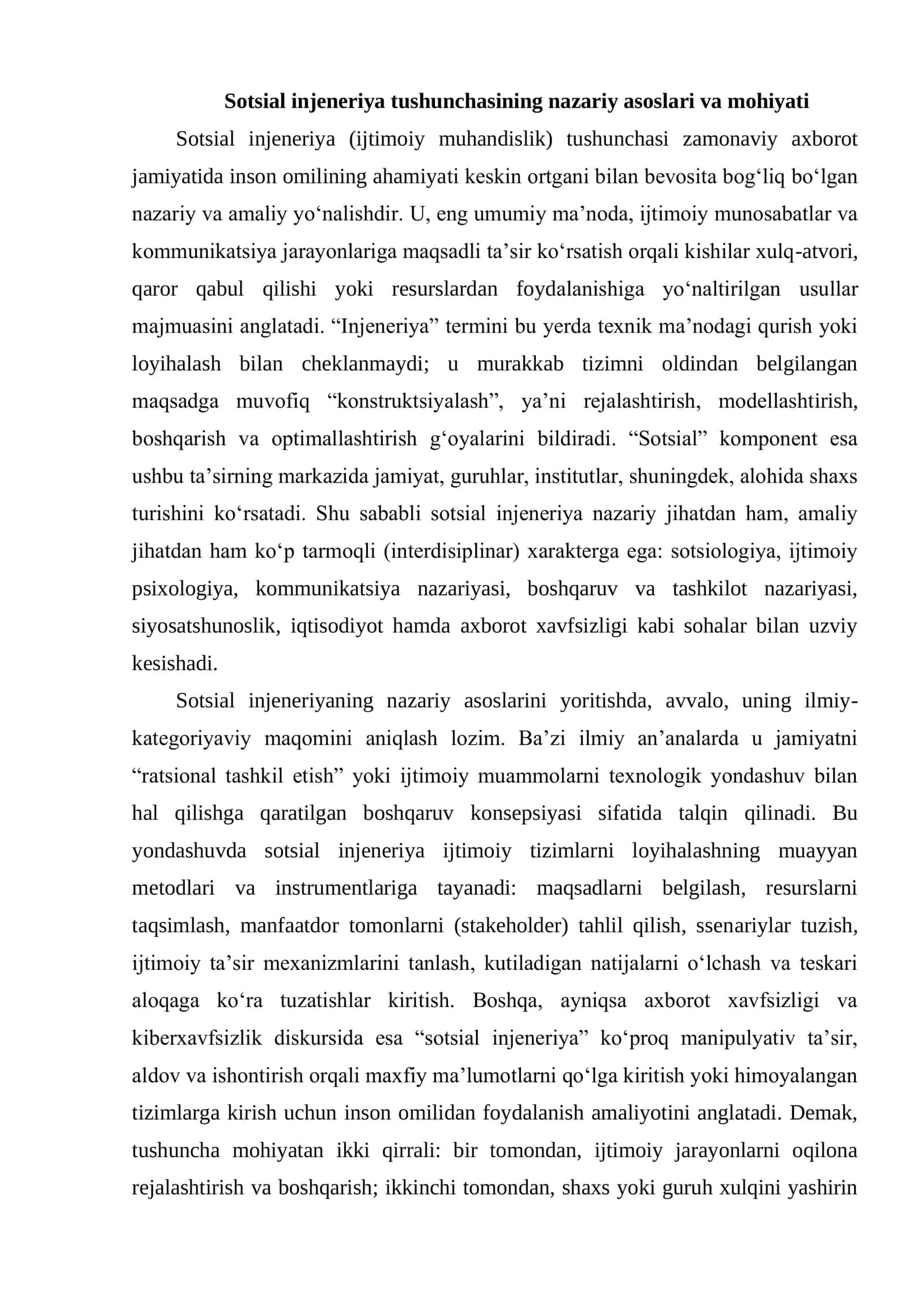SOTSIAL INJENERIYA TUSHUNCHASI 3