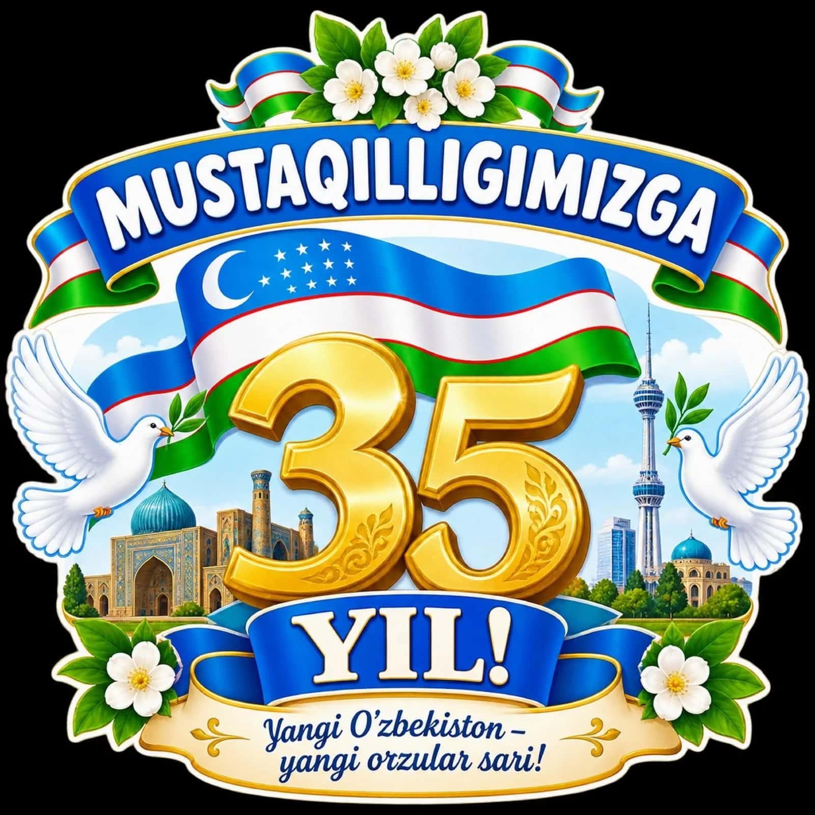 Mustaqillik kuni uchun koʻrgazmalar va tarqatma materiallari 3