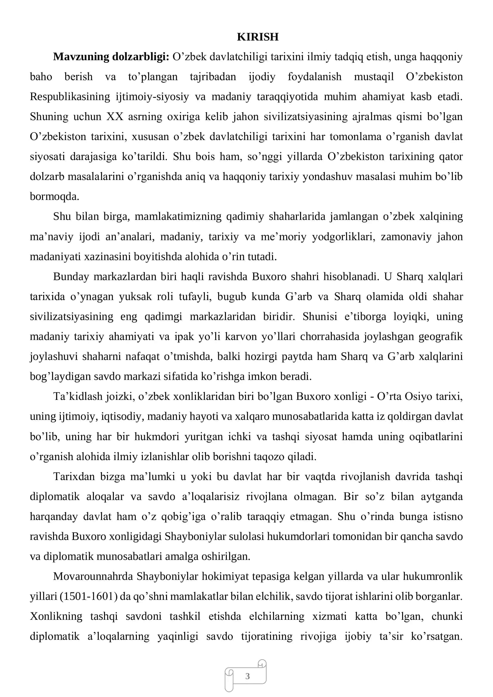 SHAYBONIYLAR DAVRIDA BUXORO XONLIGINING QO’SHNI DAVLATLAR BILAN MUNOSABATLARI 3