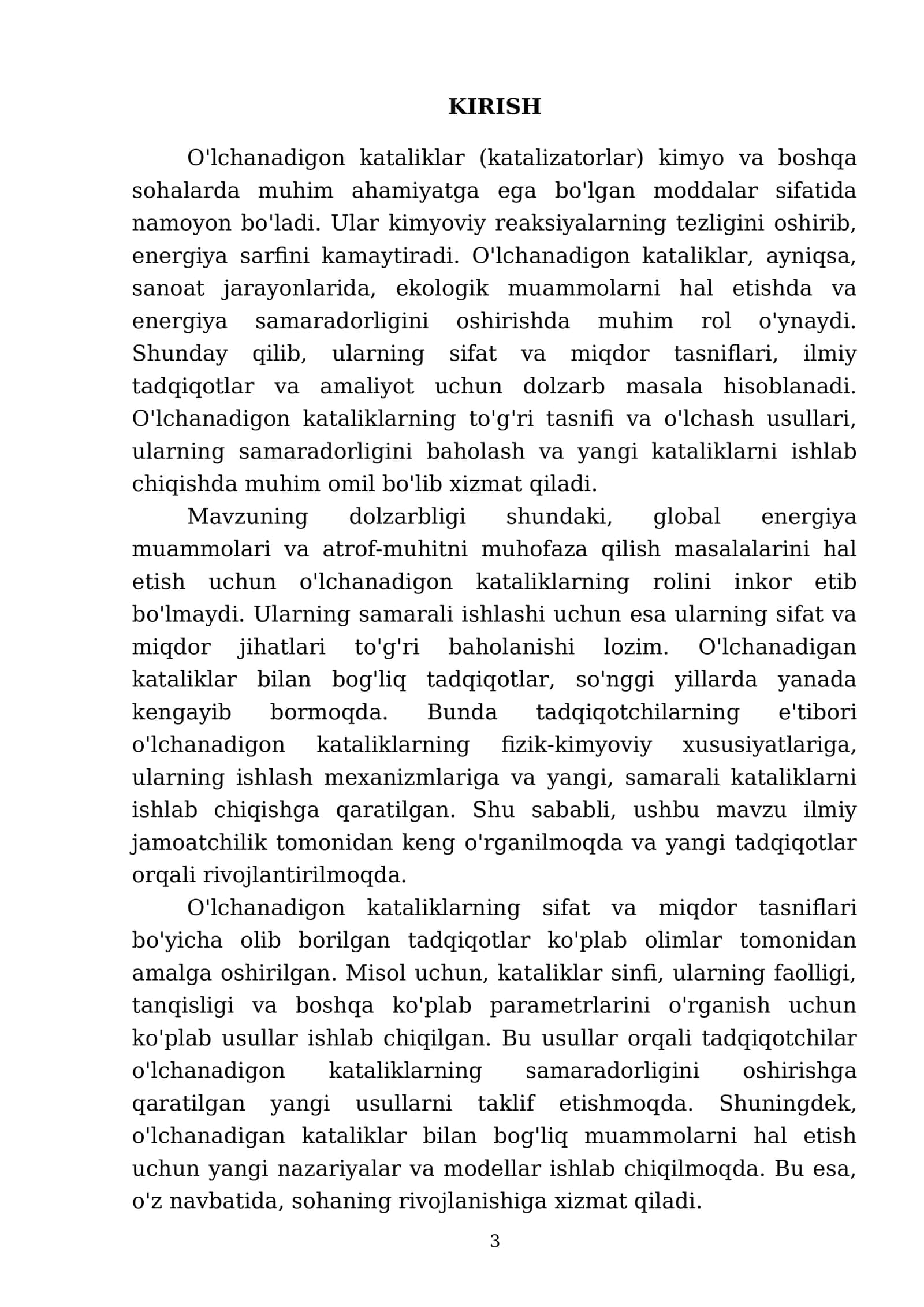O'lchanadigon kataliklar 3