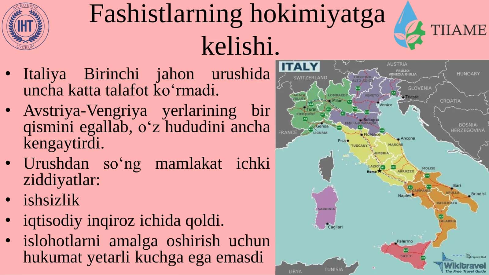 1918 – 1939-YILLARDA ITALIYA VA ISPANIYA 3