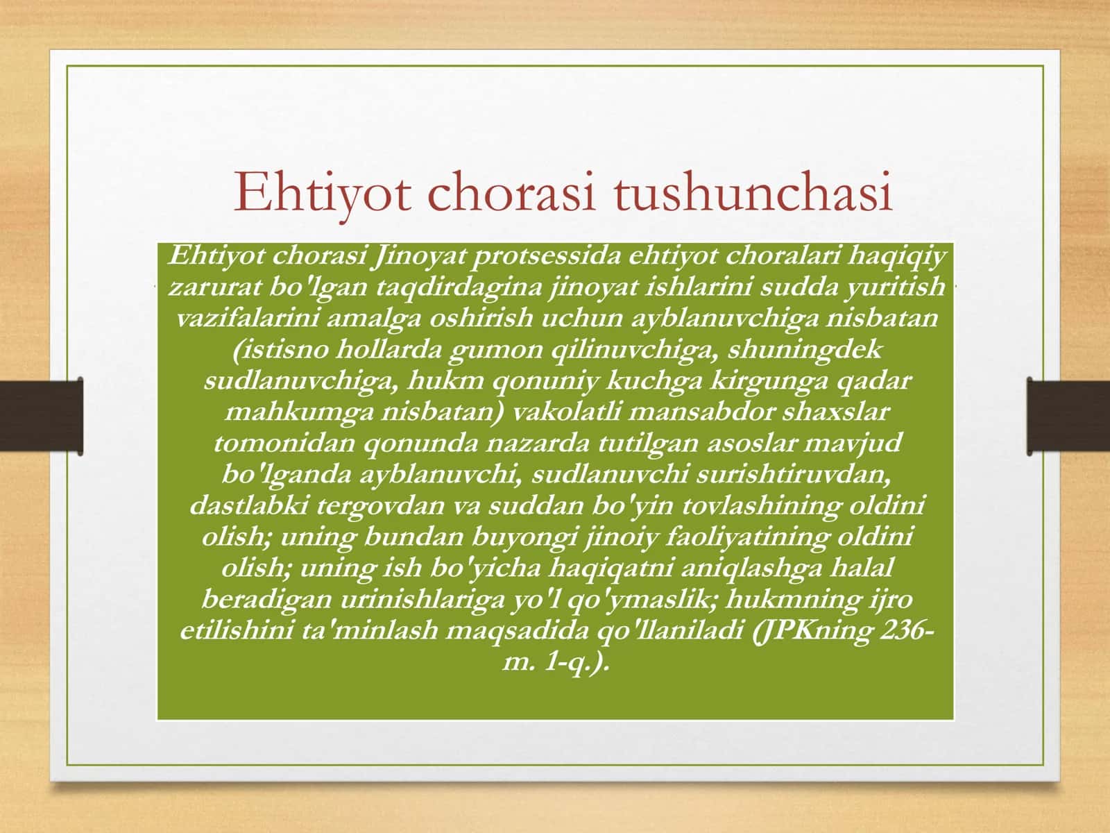 Ehtiyot choralari 3