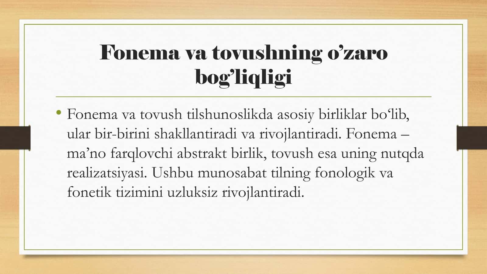 Fonema va tovushning dialektik munosabati 3