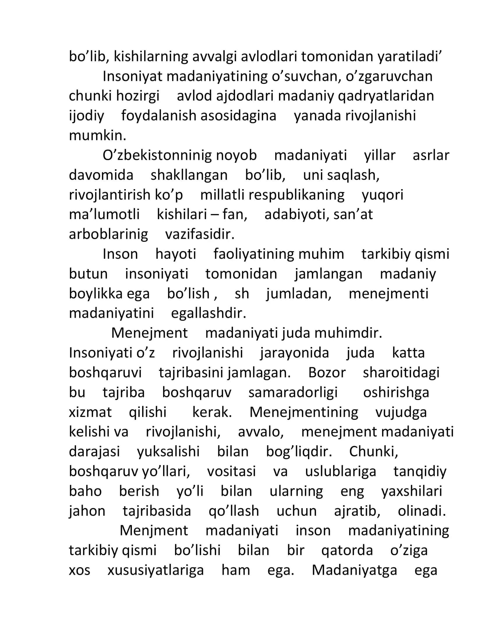 Menejment madaniyati va uslubi 3
