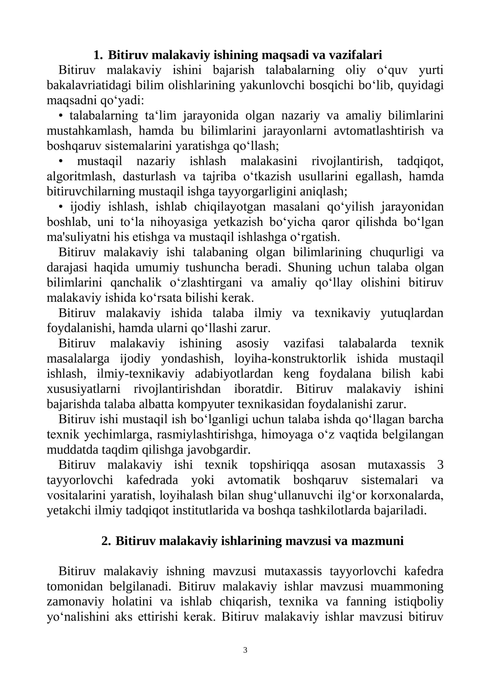 BITIRUV MALAKAVIY ISHI USLUBIY KO'RSATMA 3