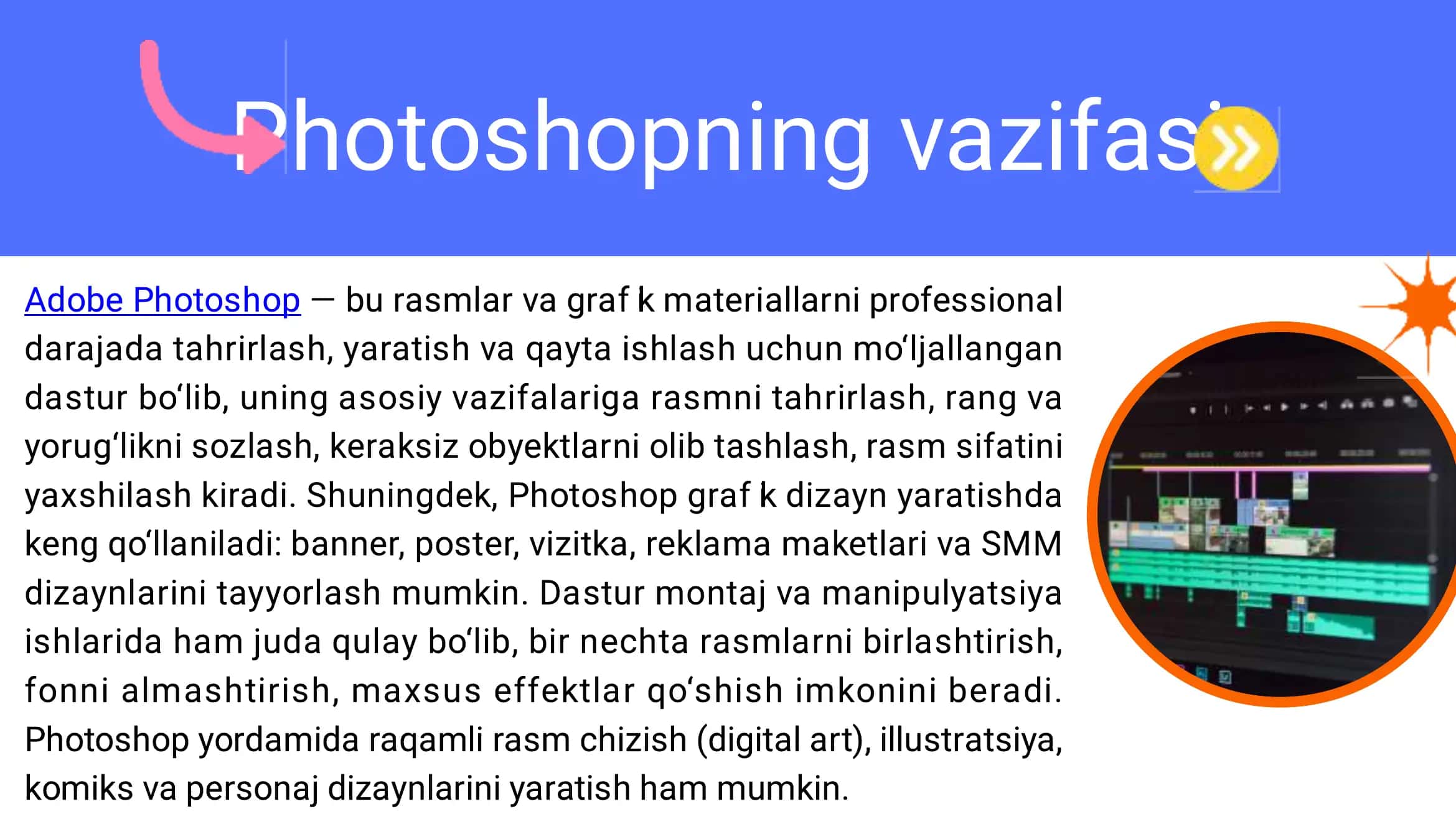 Adobe Photoshop dasturi va ishlash prinsipi 3