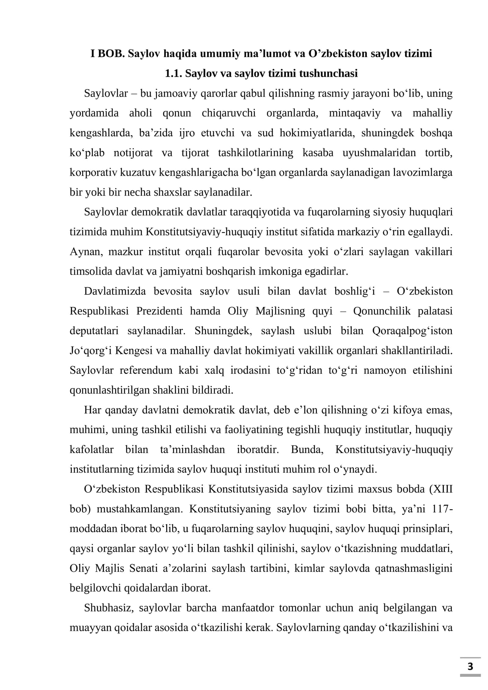 Saylov va saylov tizimi 3