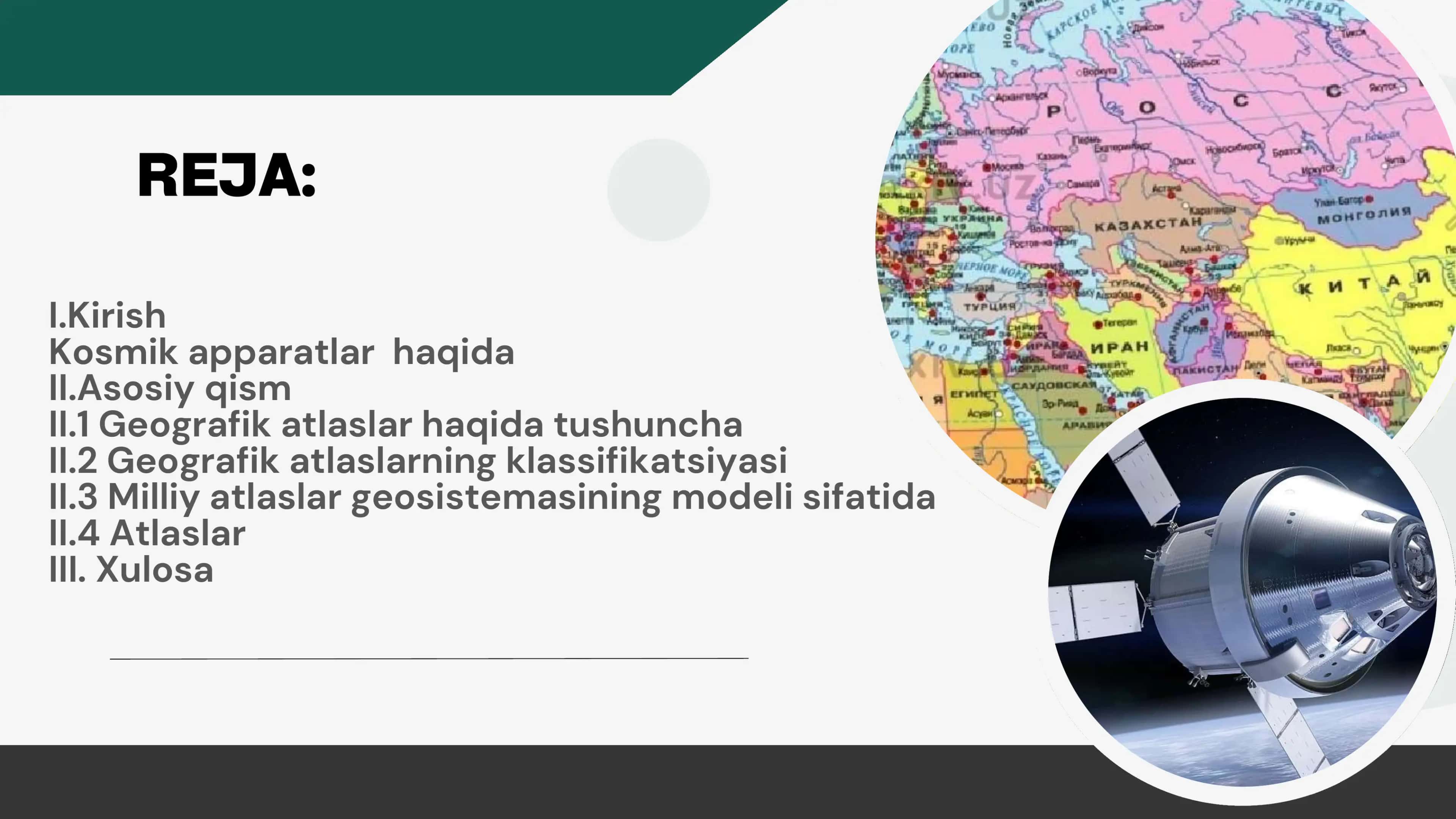 Kosmik apparatlar haqida umumiy ma'lumotlar 3