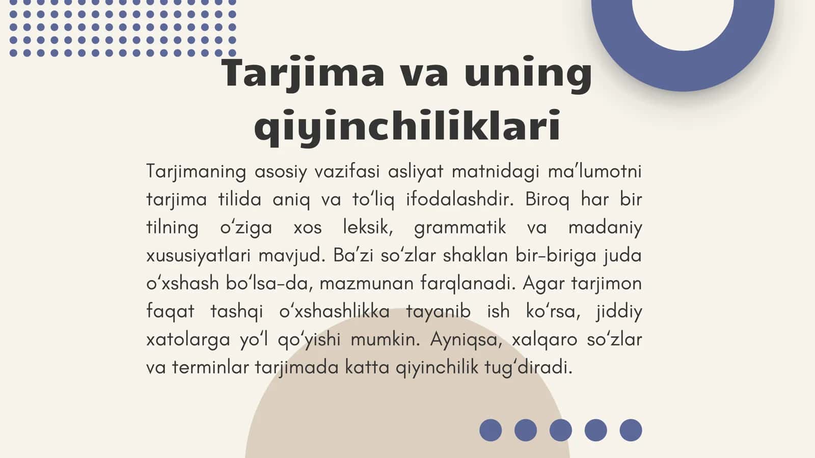 TARJIMONNI CHALG'ITUVCHI LEKSIK BIRLIKLAR TARJIMASI 3