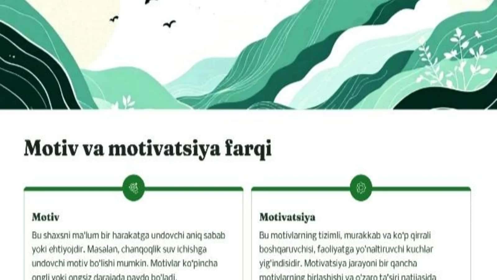 Motivatsiya haqida umumiy tushuncha 3