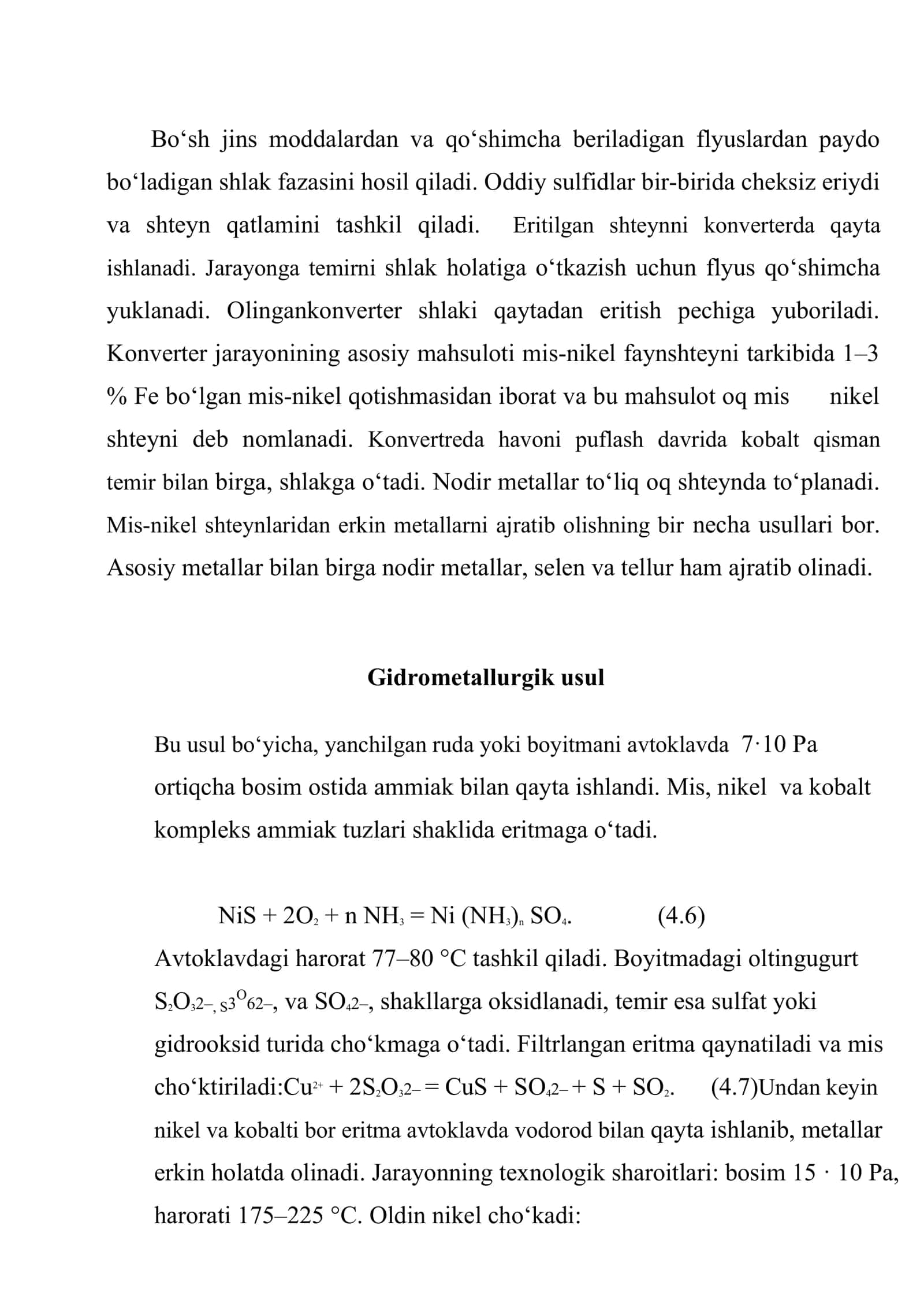 Pirometallurgik usul 3