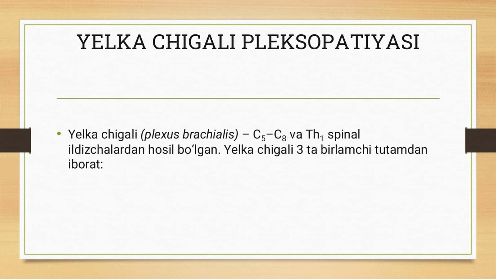 YELKA CHIGALI PLЕKSOPATIYASI 3