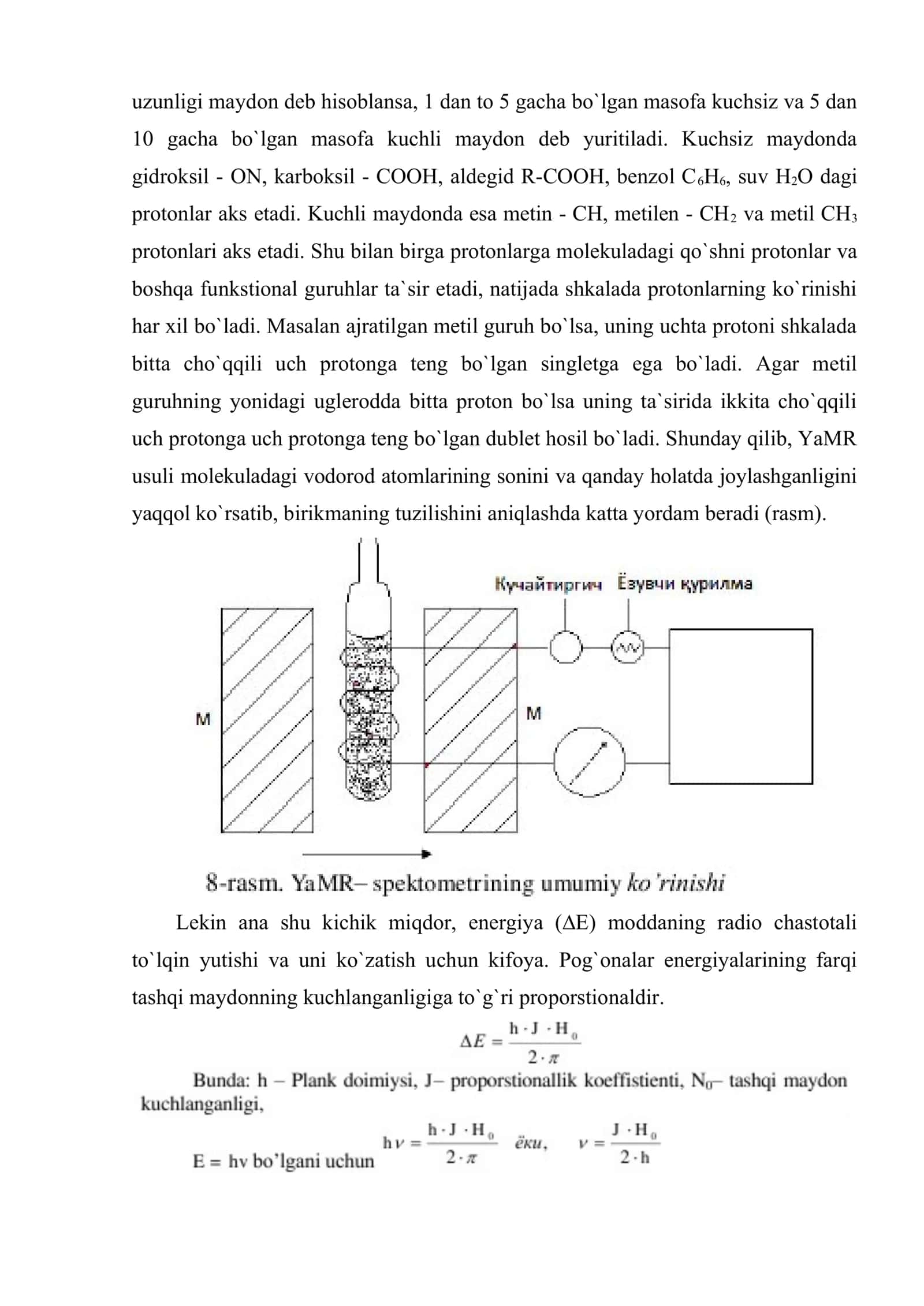 Yadro magnit rezonansi (yamr) usulining nazariy asoslari 3